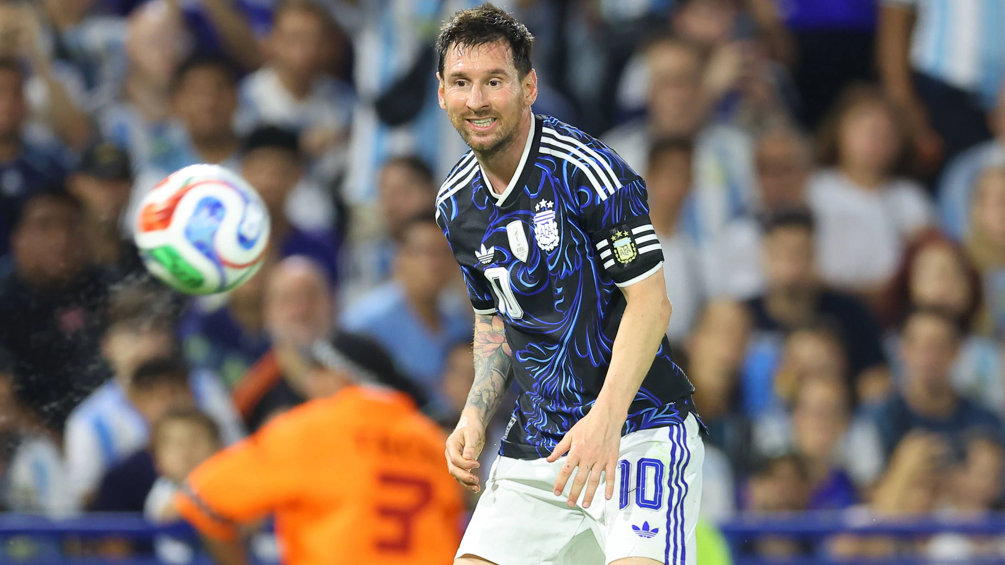Argentina s forward Lionel Messi gestures during a friendly football match between Argentina and Zambia at La Bombonera stadium in Buenos Aires on March 31, 2026. Argentina won by 5-0. BUENOS AIRES ARGENTINA *** Argentina s forward Lionel Messi gestures during a friendly football match between Argentina and Zambia at La Bombonera stadium in Buenos Aires on March 31, 2026 Argentina won by 5 0 BUENOS AIRES ARGENTINA Copyright: xALEJANDROxPAGNIx