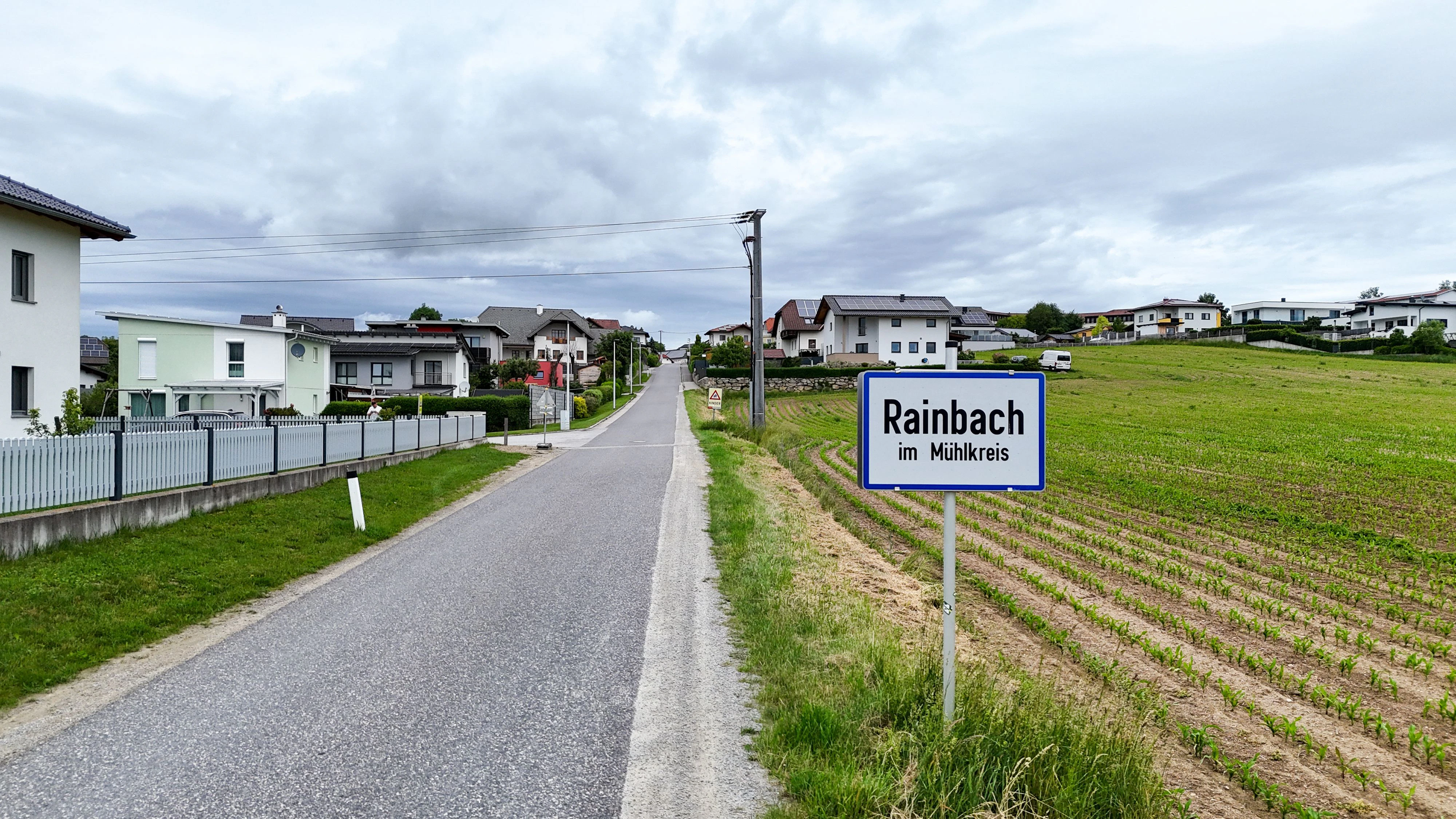 Hier in Rainbach kam es zu dem fürchterlichen Unfall.