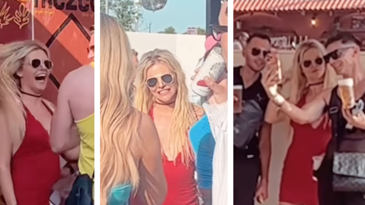 Ist das wirklich Britney Spears, die auf einem Festival gesichtet wurde?