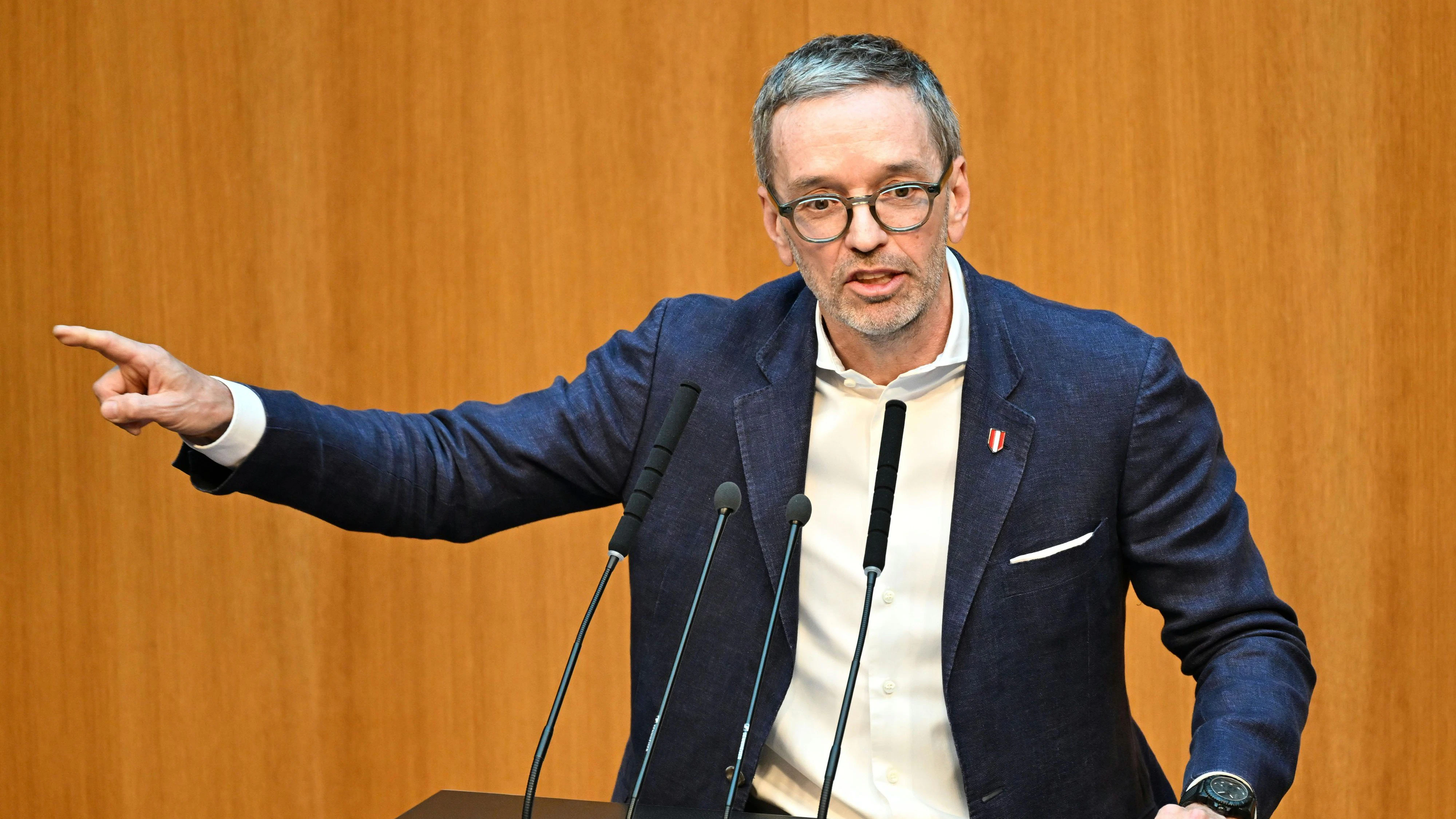 FPÖ-Chef Herbert Kickl kritisierte das Doppelbudget.