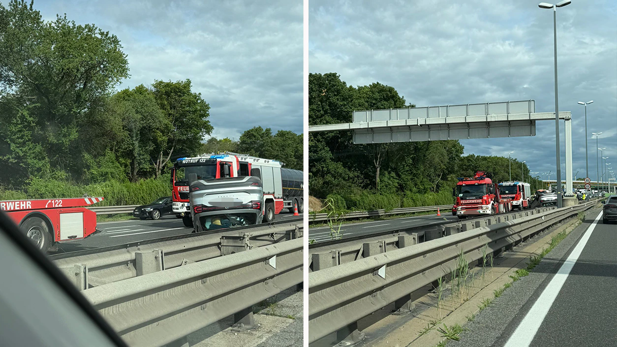 Der Unfall sorgte für erheblichen Stau am Donnerstag in der Früh.