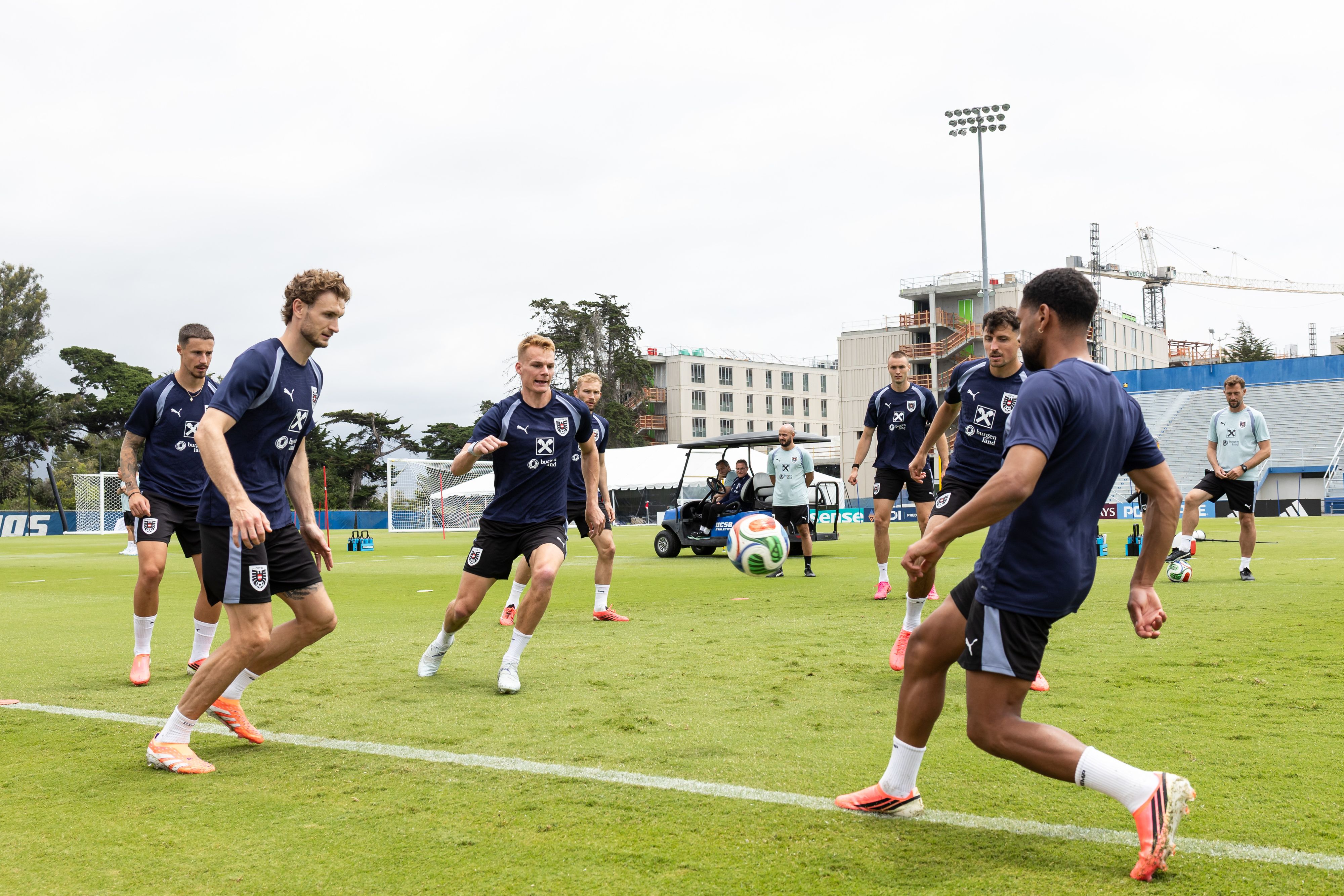Der ÖFb im Training.