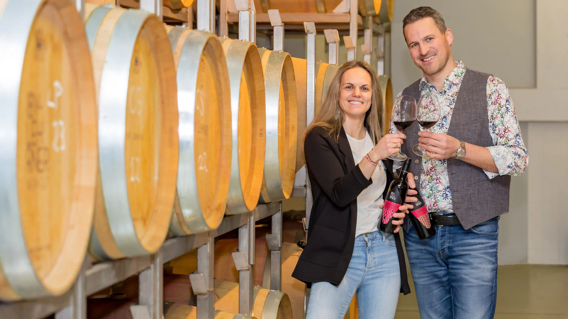 Melanie und Michael Lehrner bieten auch Weinverkostungen an.