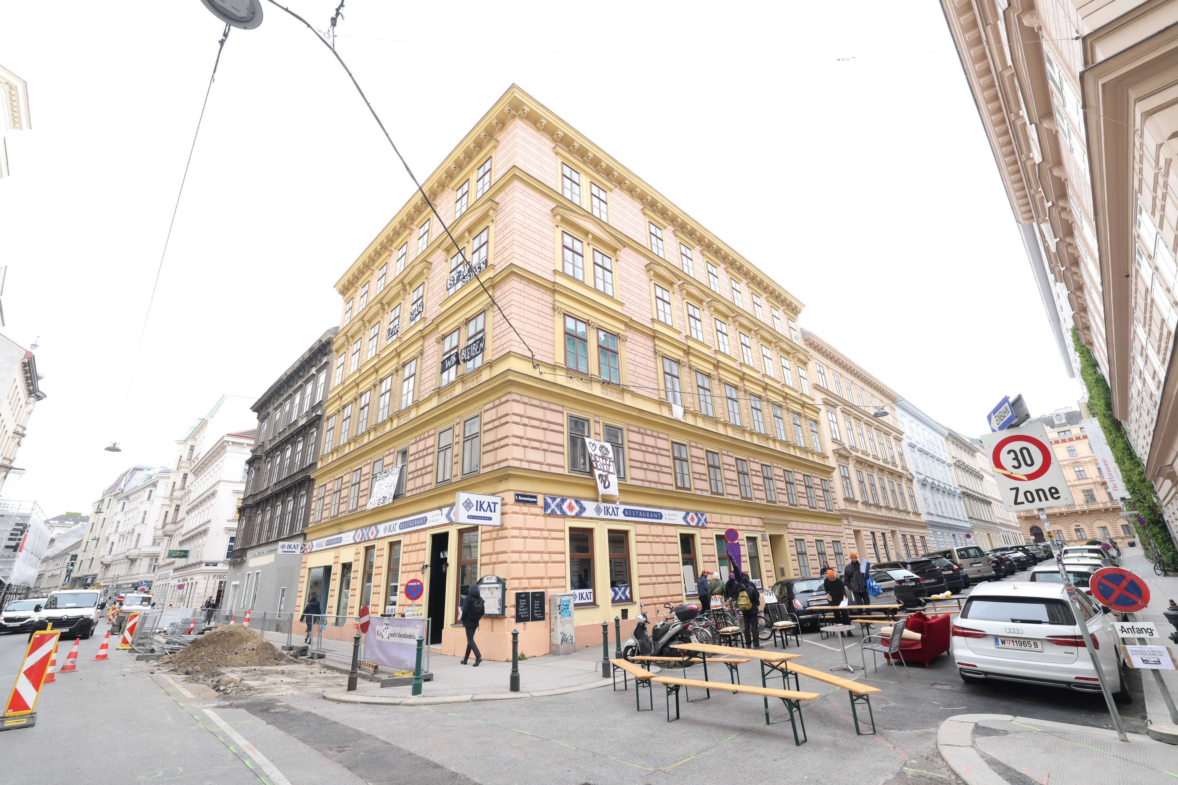 2024 wurde das Haus in der Harmoniegasse besetzt.