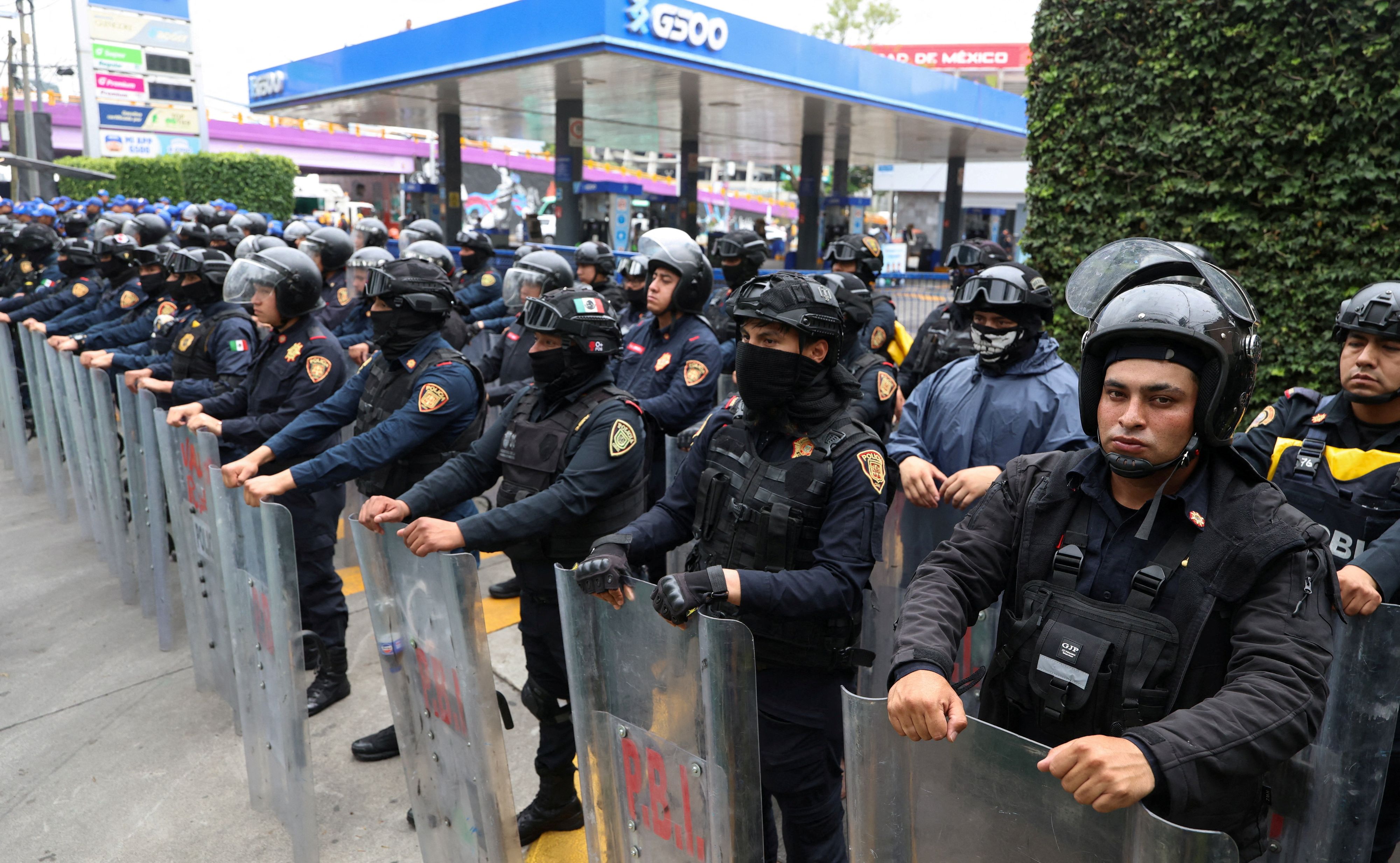 In Mexiko ist die Polizei im Dauereinsatz.