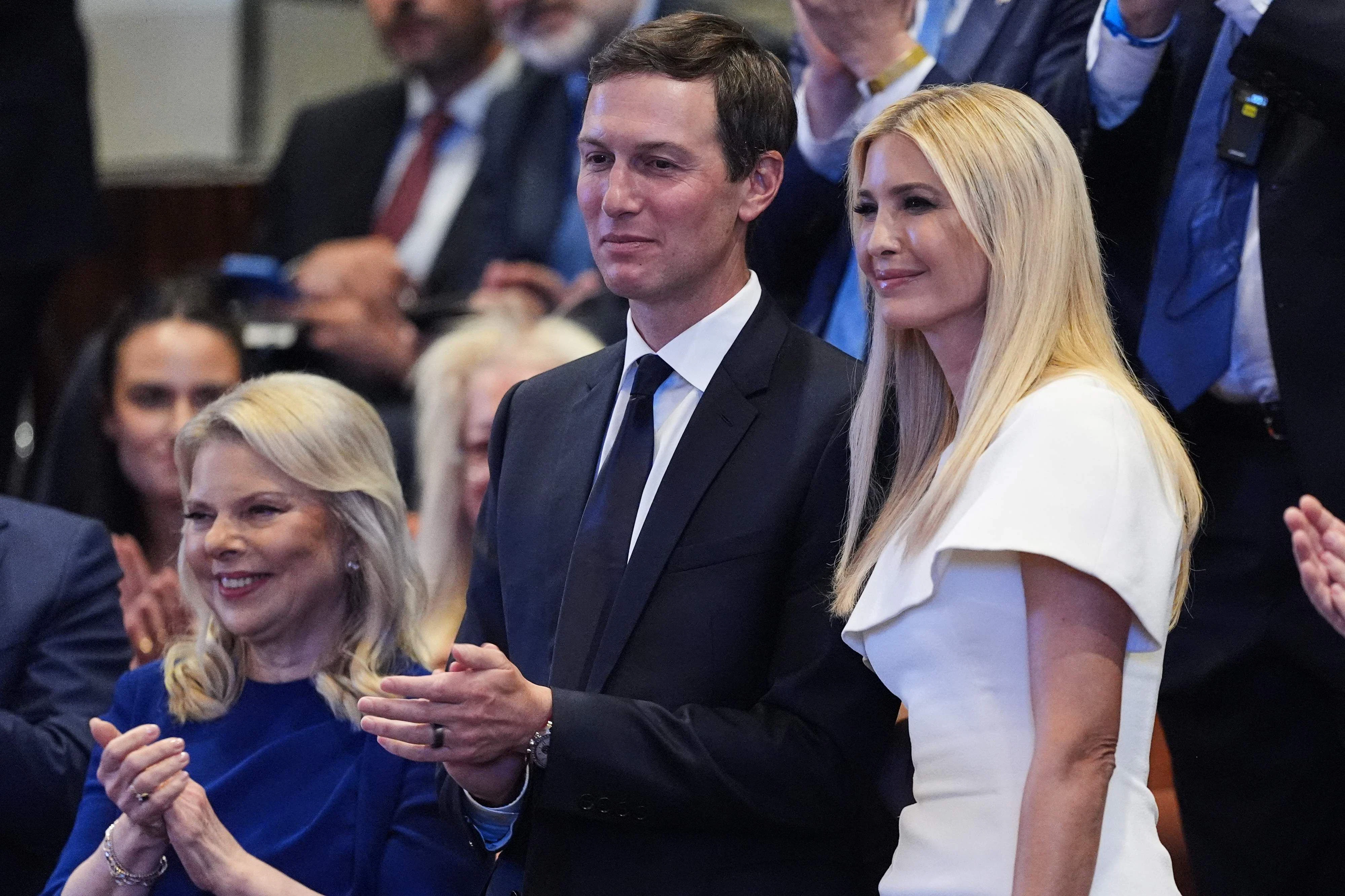 Geschäftsmann und US-Unterhändler Jared Kushner mit Ehefrau Ivanka Trump