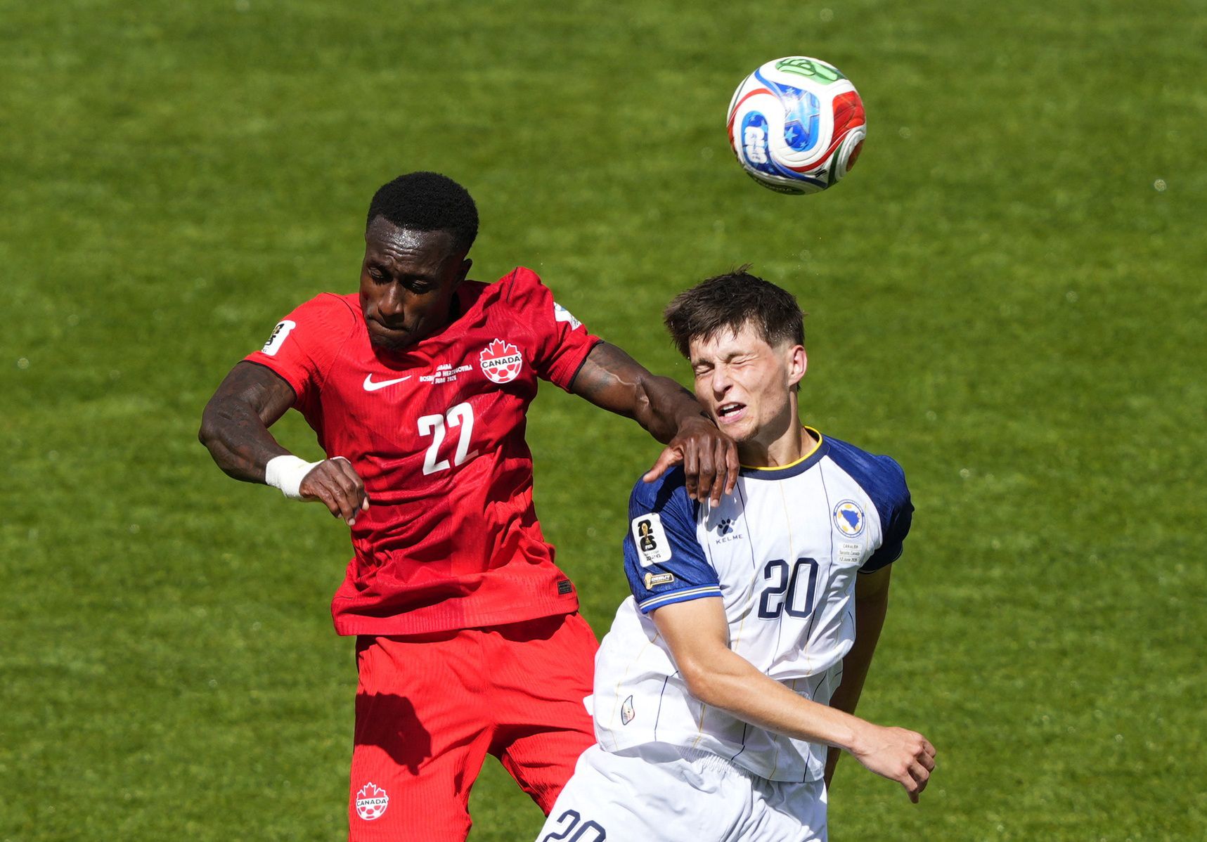 Kanada und Bosnien im WM-Duell. 