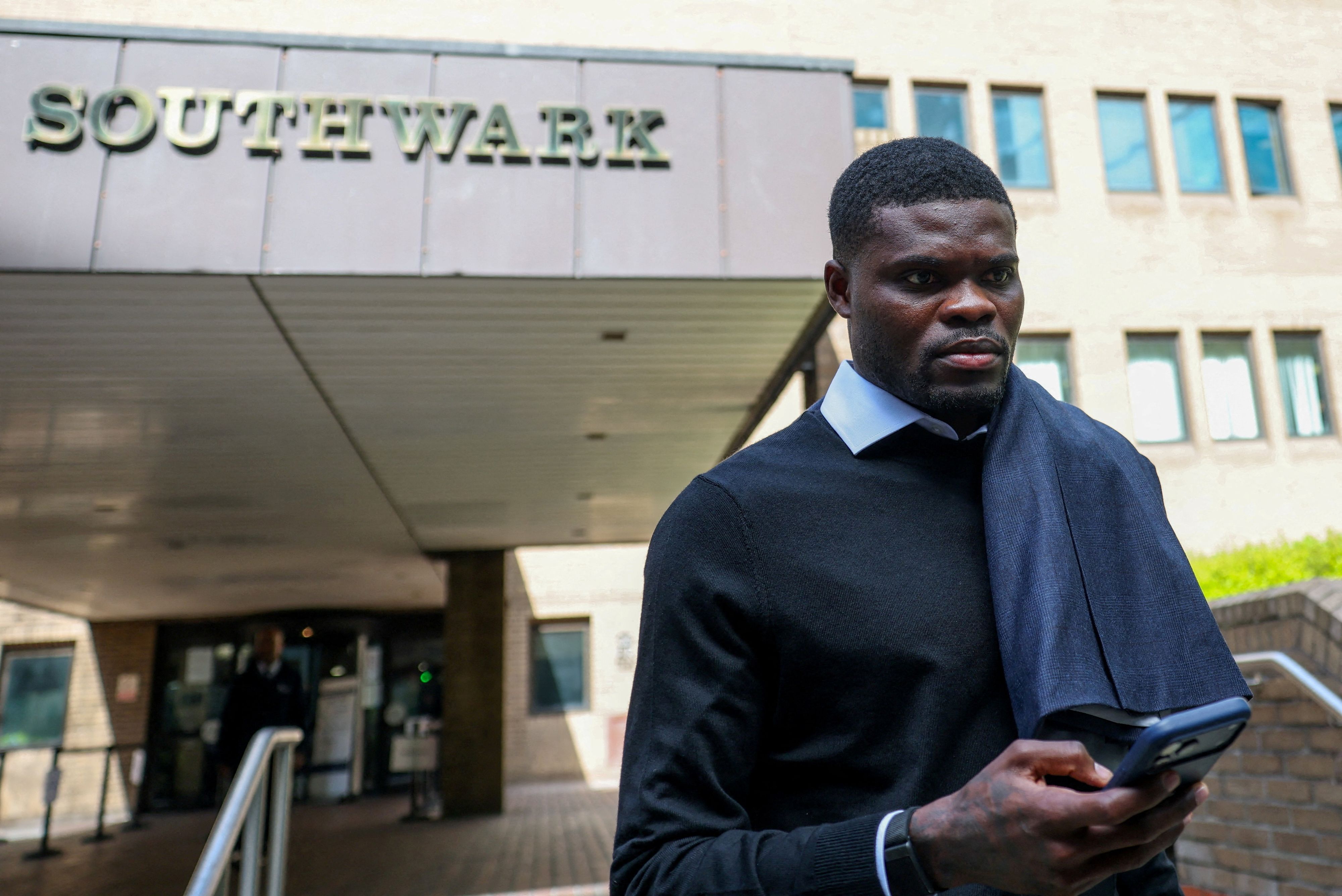 Thomas Partey erschien in London vor Gericht. 