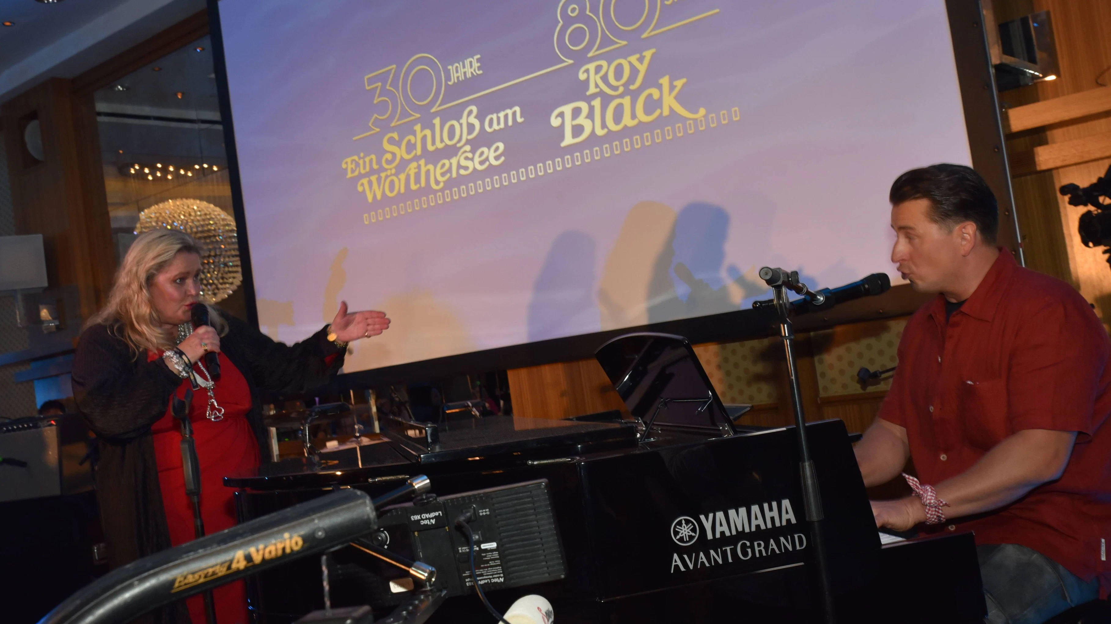 Anita Hegerland sang 2023 bei einem Event mit Andreas Gabalier.