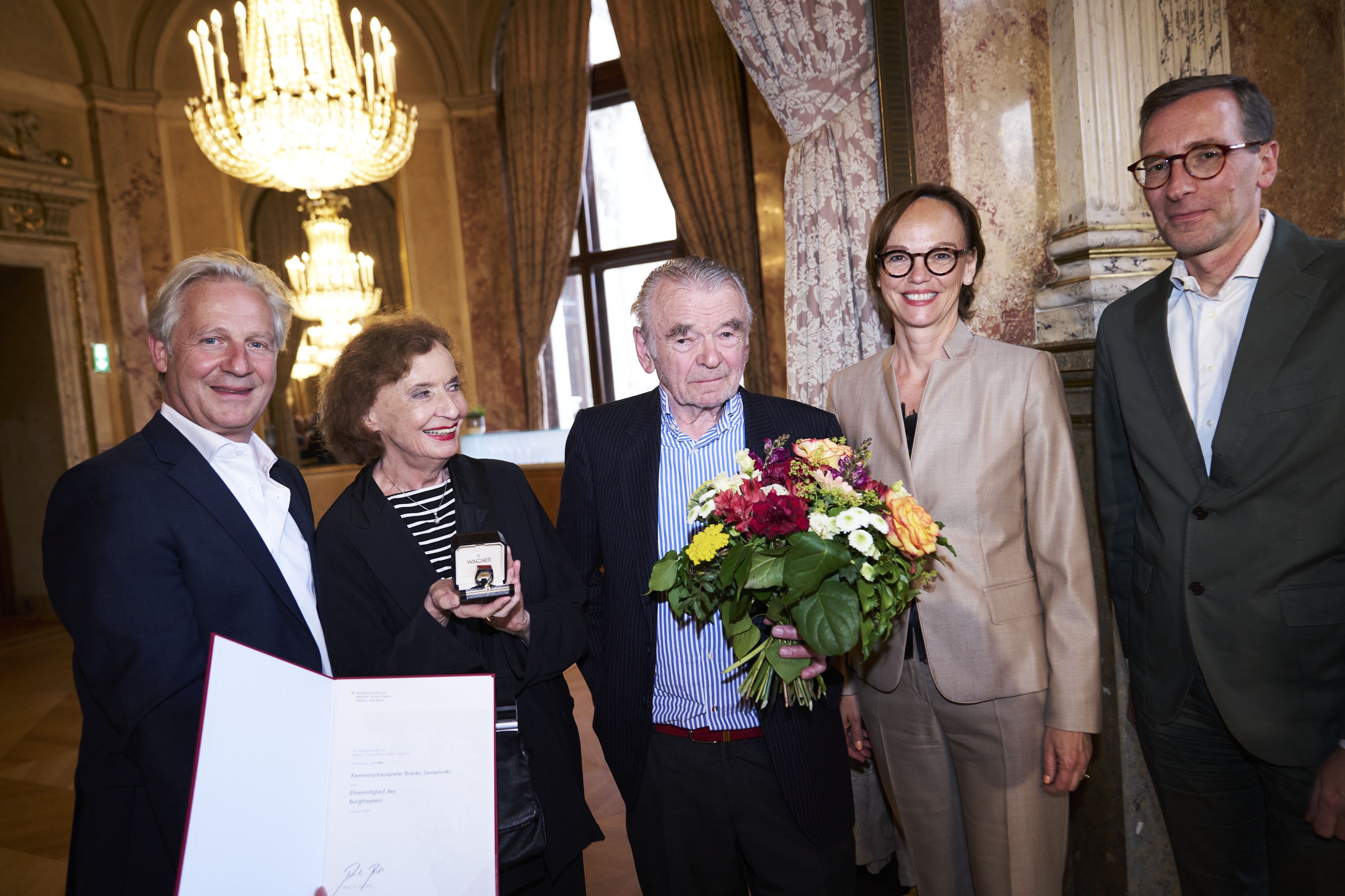 Allein am Burgtheater spielte Samarovski in weit mehr als 50 Rollen.