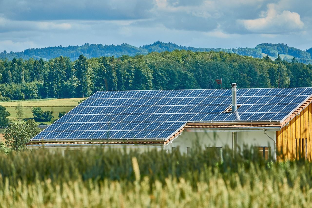 Solaranlage auf dem Dach