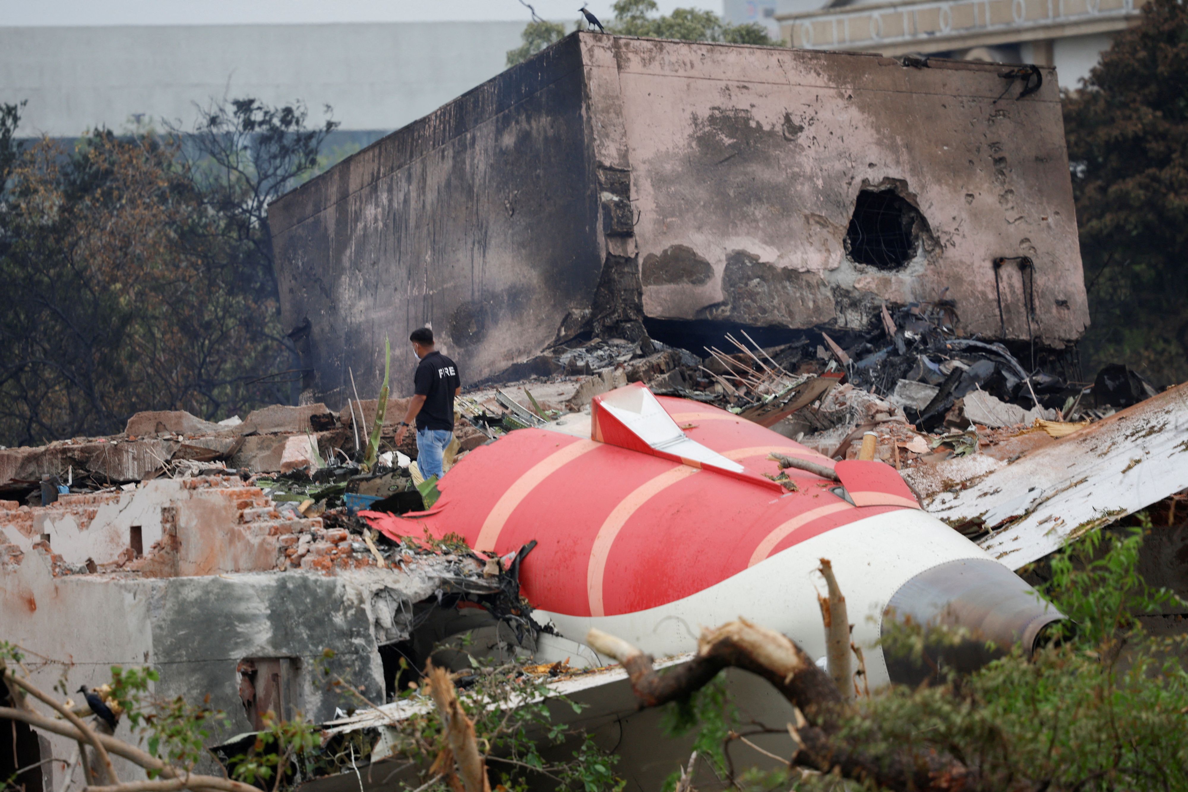 Boeing 787 von Air India nach dem Absturz