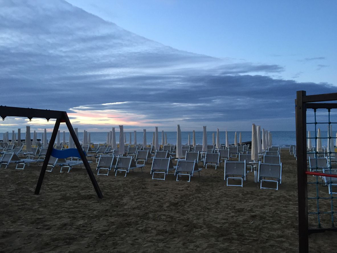 Rote Sicherheitszonen wurden in Jesolo eingerichtet.