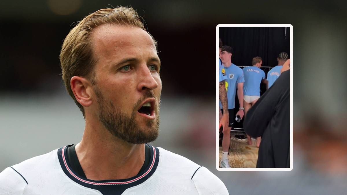Harry Kane in knapper Unterhose.