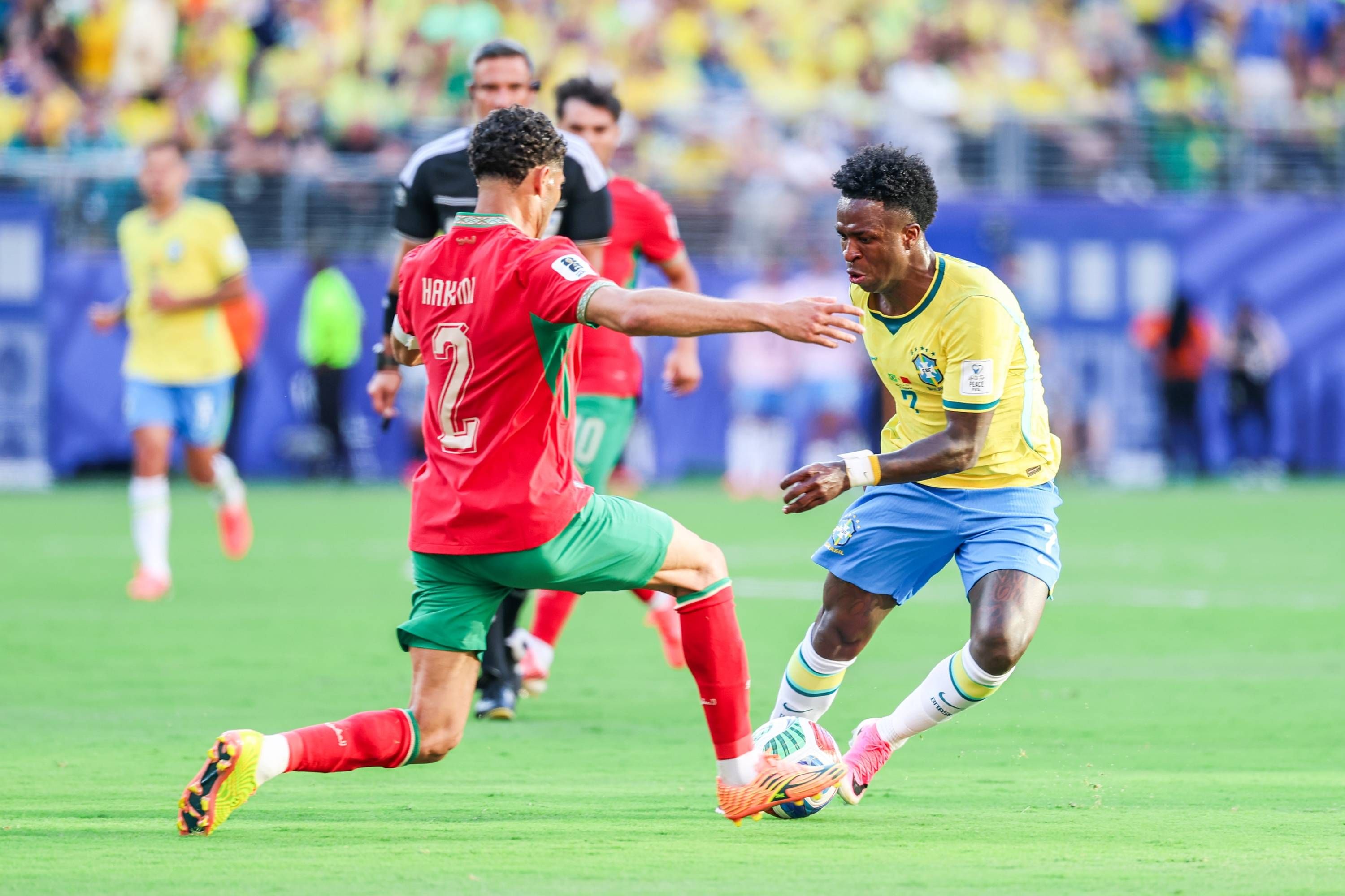 Brasilien im WM-Auftakt gegen Marokko. 