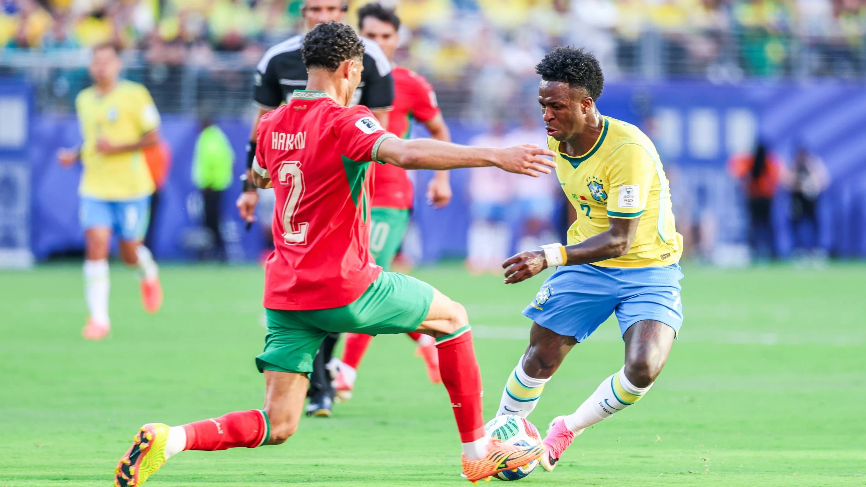 Brasilien im WM-Auftakt gegen Marokko. 