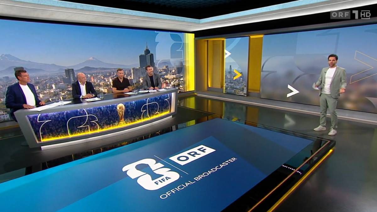 Die erste Runde von Quiz Crash bei der WM-Übertragung. 