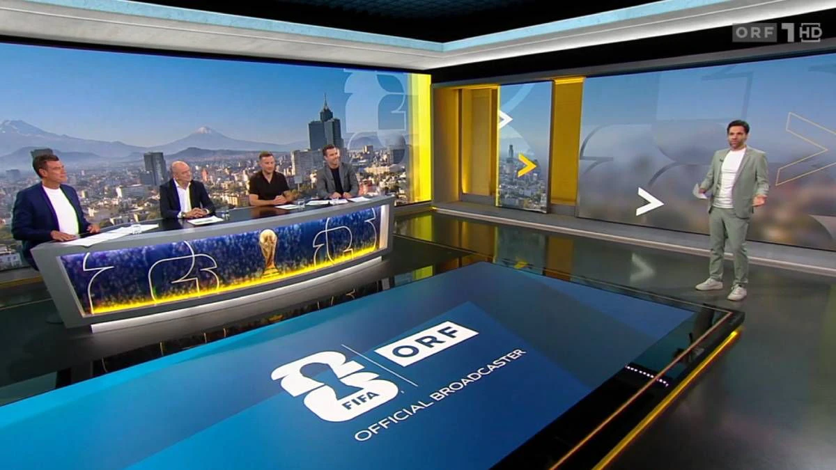 Die erste Runde von Quiz Crash bei der WM-Übertragung. 