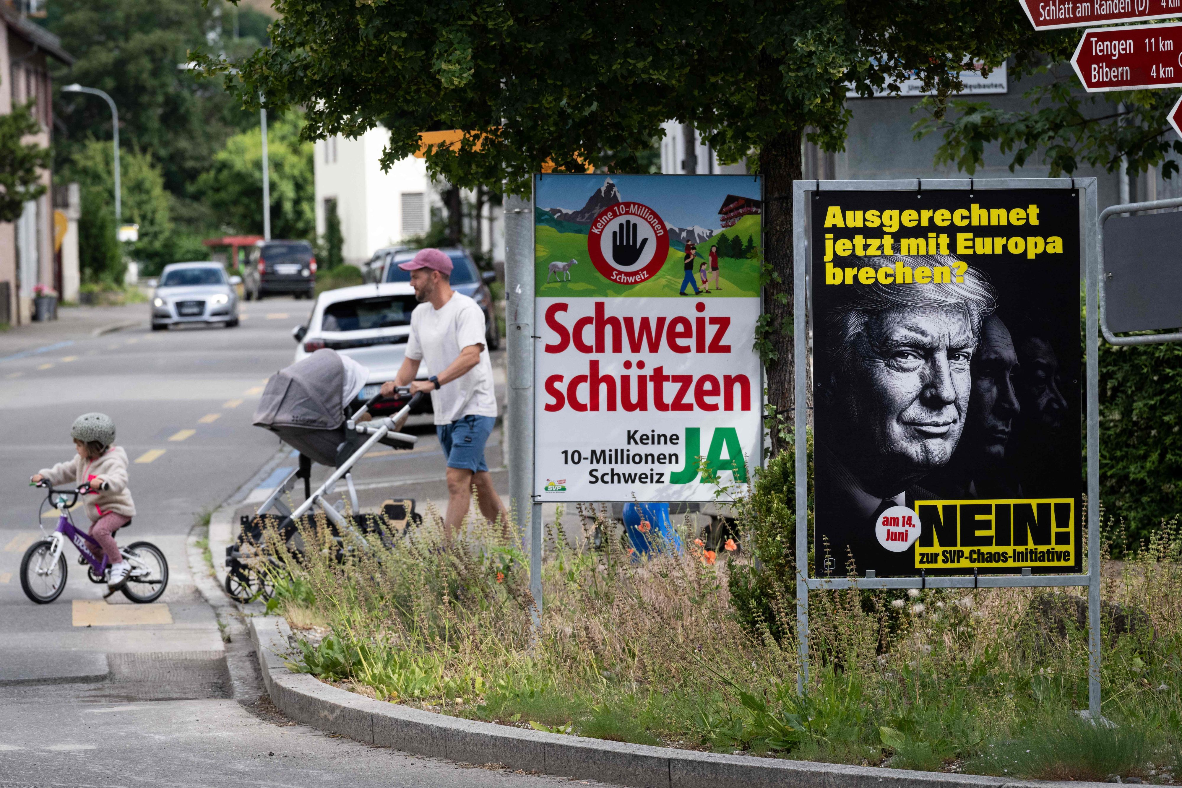 In der Schweiz wird am Sonntag über die Begrenzung der EInwohnerzahl abgestimmt.