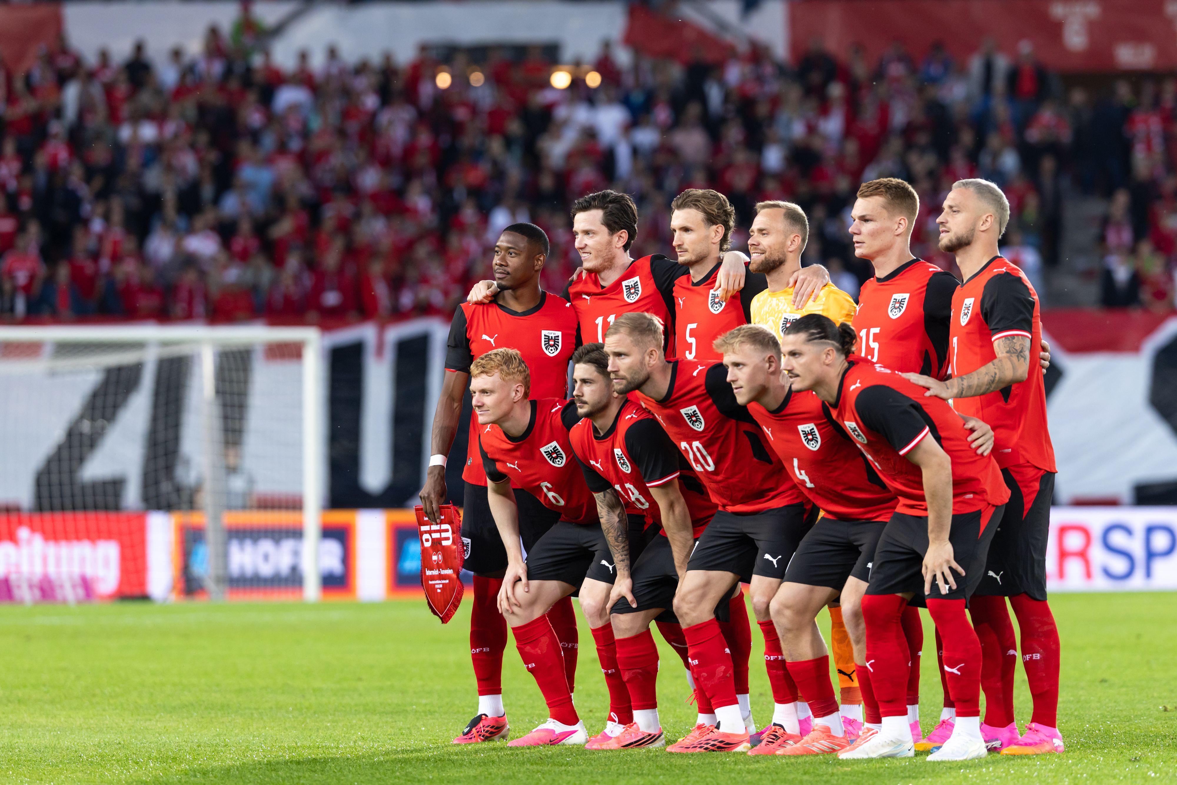 Das ist Österreichs Startelf im letzten Test gegen Tunesien gewesen. Doch wer soll gegen Jordanien starten? 