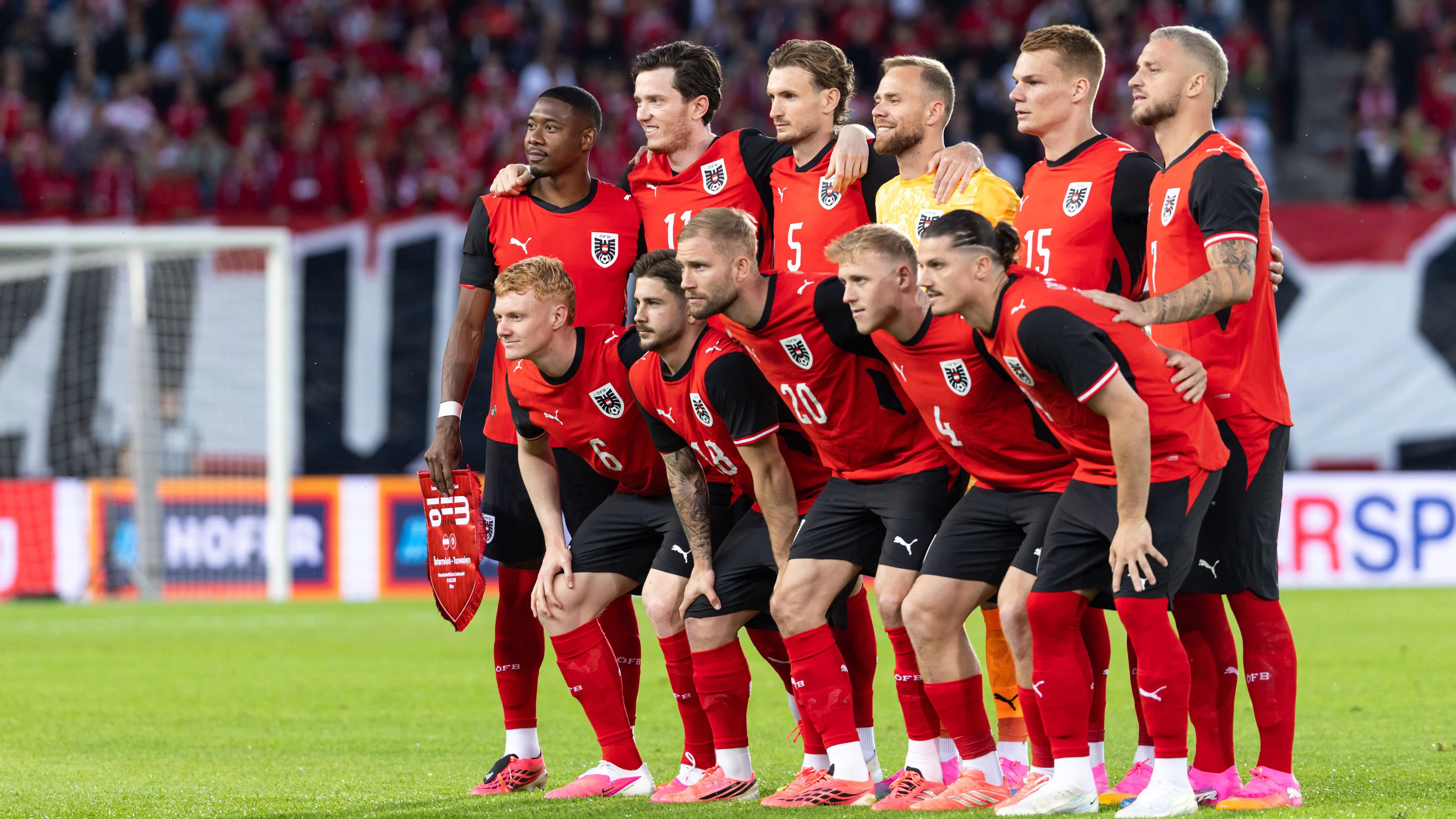 Das ist Österreichs Startelf im letzten Test gegen Tunesien gewesen. Doch wer soll gegen Jordanien starten? 