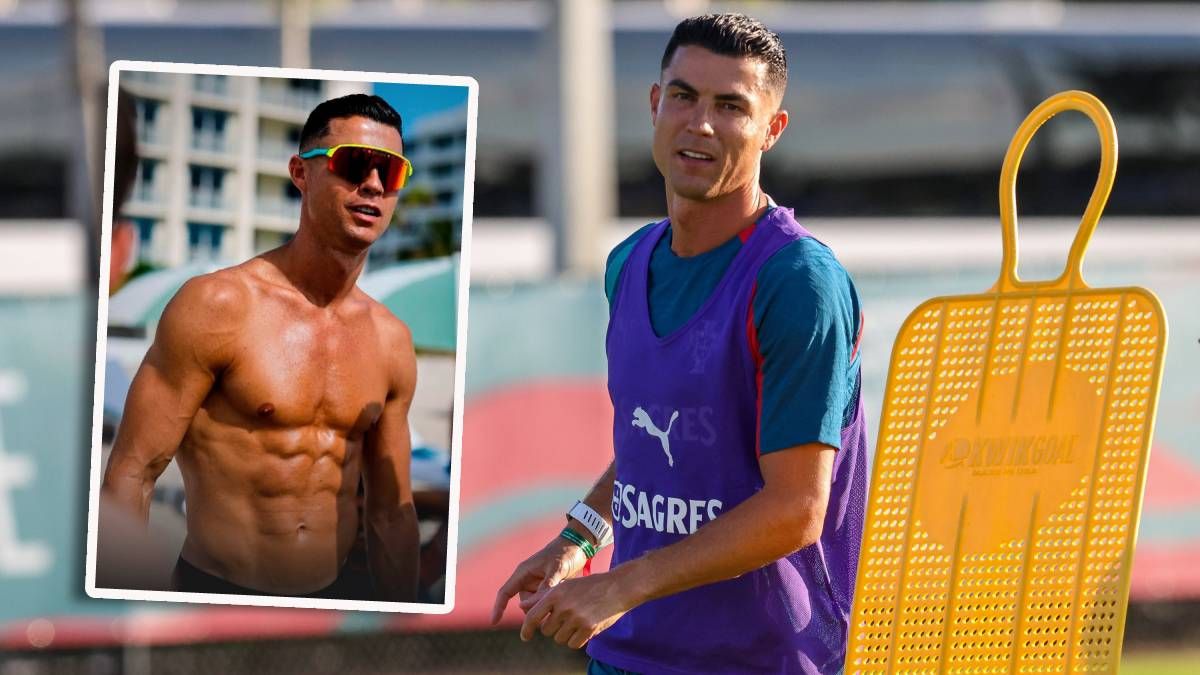 Cristiano Ronaldo präsentierte seinen stählenen Körper am Strand. 