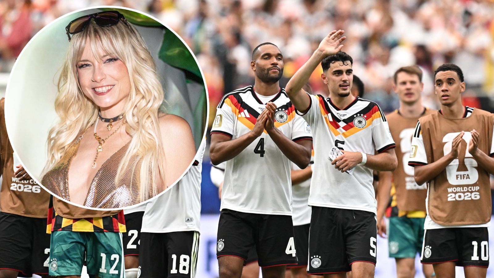 Mia Julia sang für das DFB-Team. 
