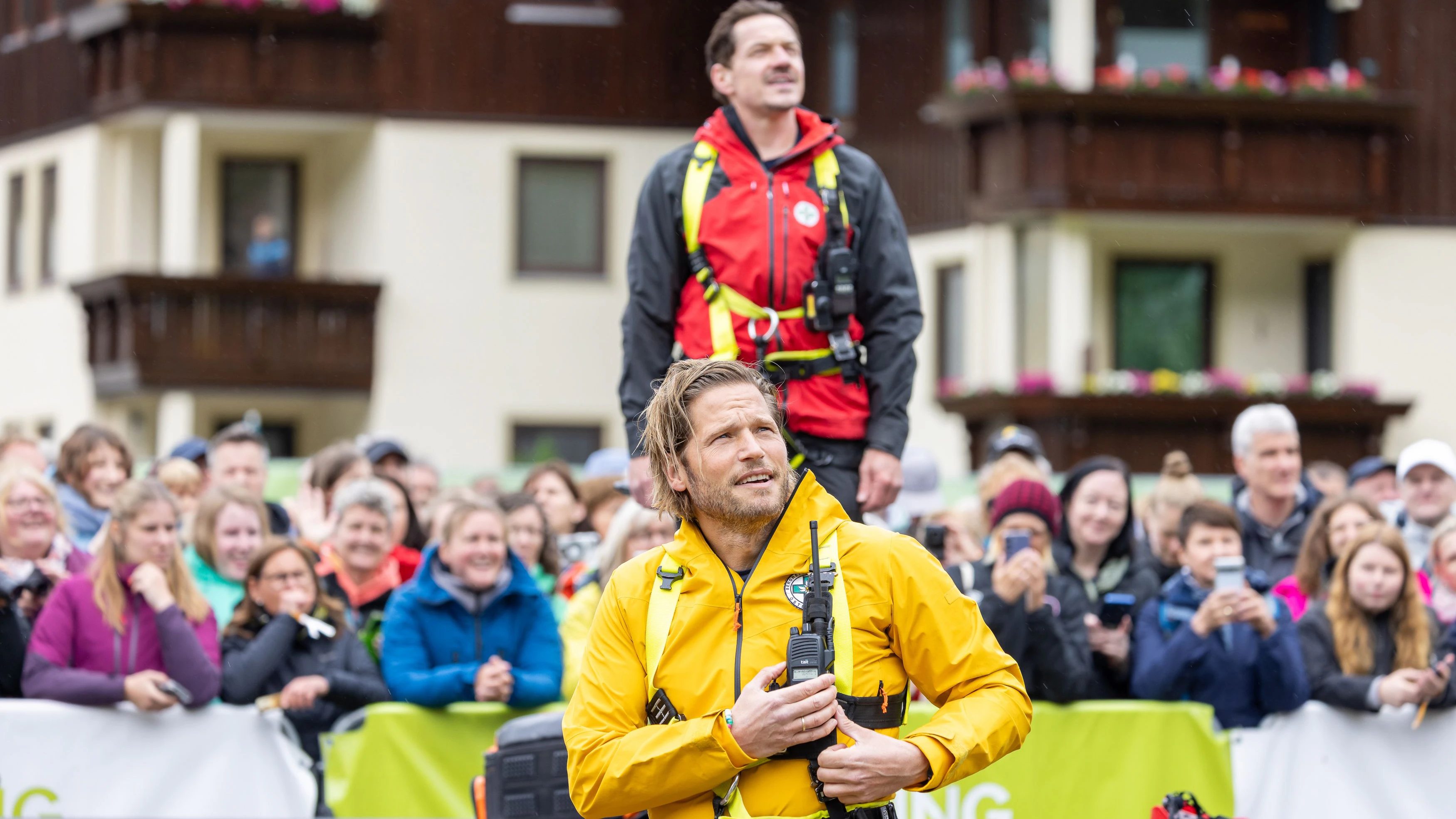 Die beiden Darsteller Sebastian Ströbel und Markus Brandl