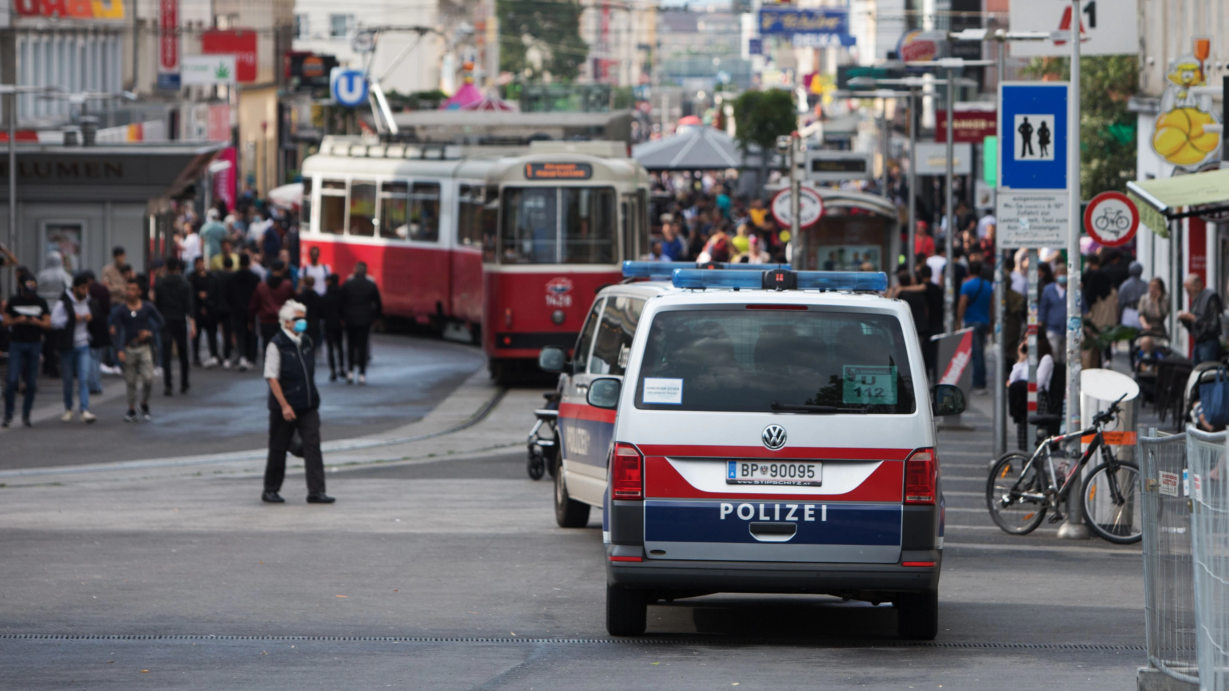 Die Polizei nahm den Mann fest.