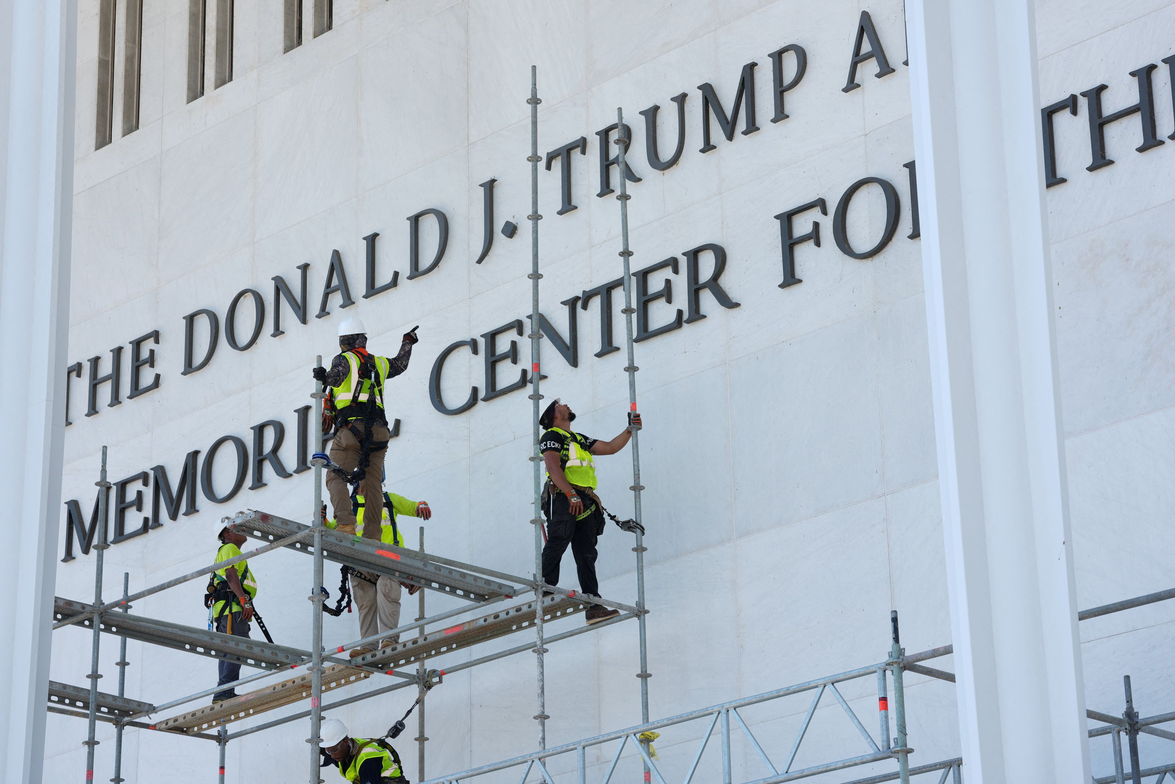 Der Name von US-Präsident Donald Trump wurd vom Kennedy Center entfernt.