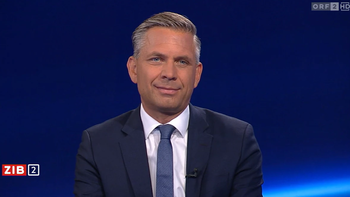 Wirtschaftsminister Wolfgang Hattmannsdorfer in der "Zeit im Bild 2".