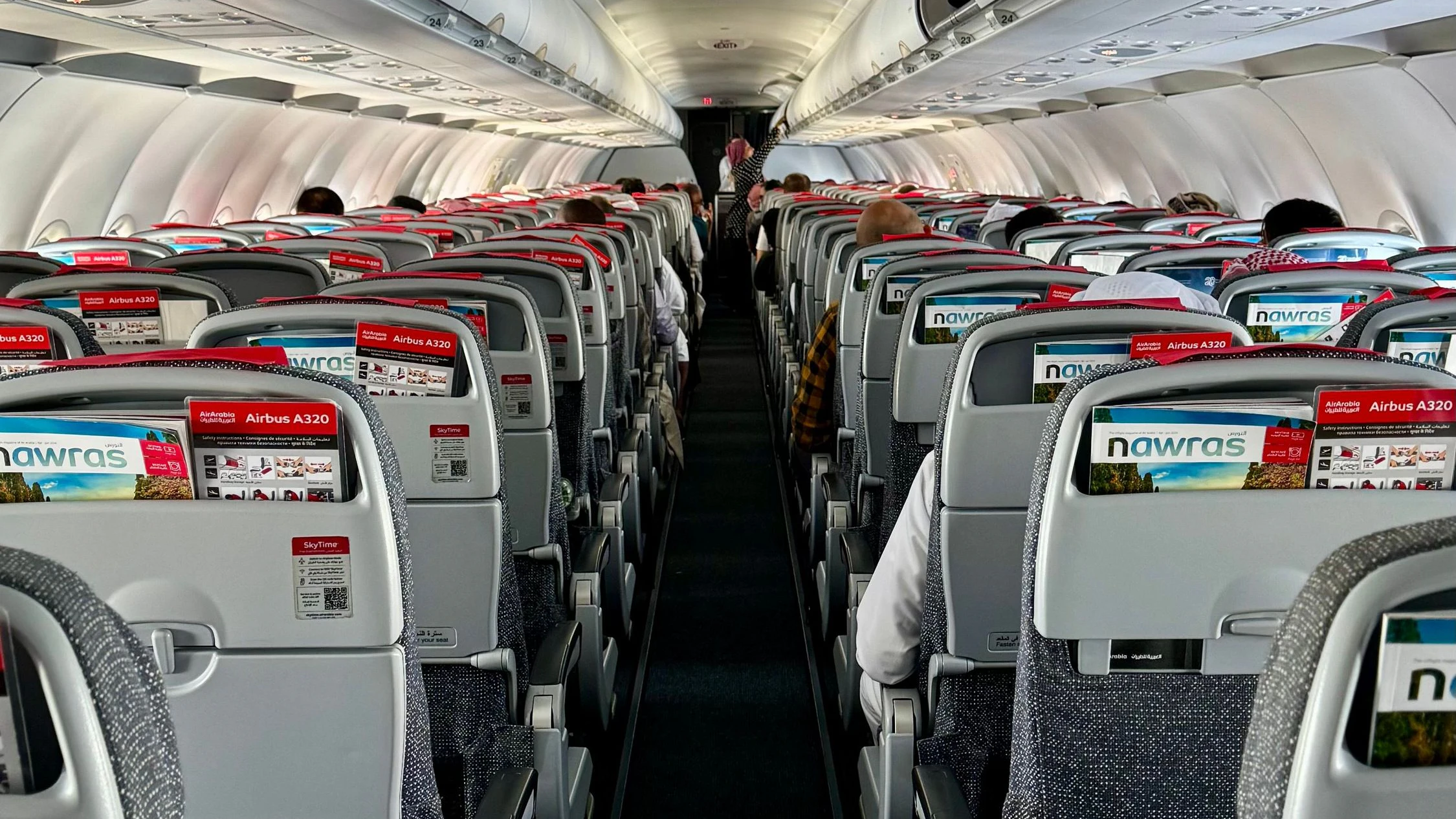 Flugzeug Sitze Reihen