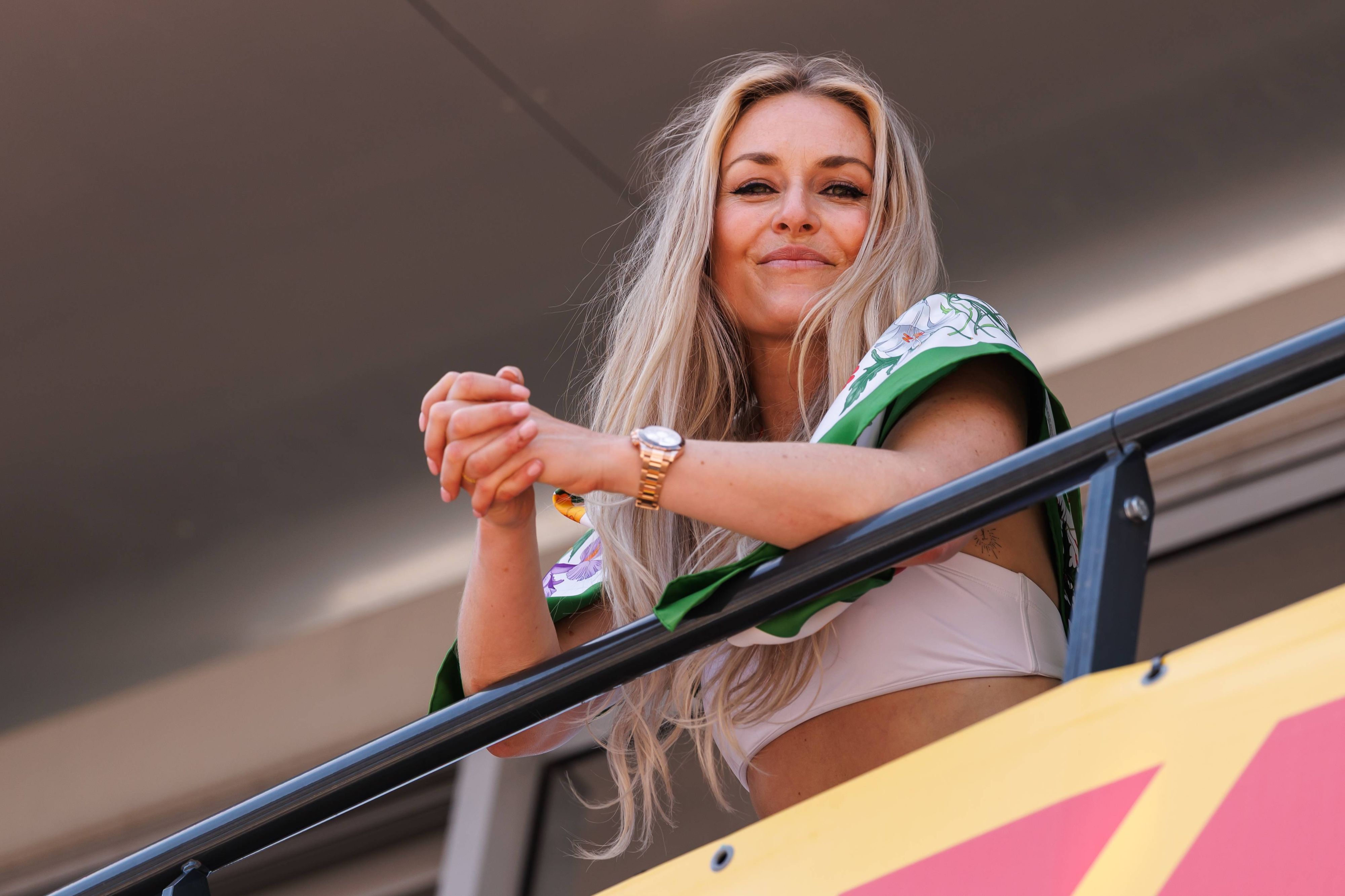 Lindsey Vonn vor wenigen Tagen als Zaungast bei der Formel 1.
