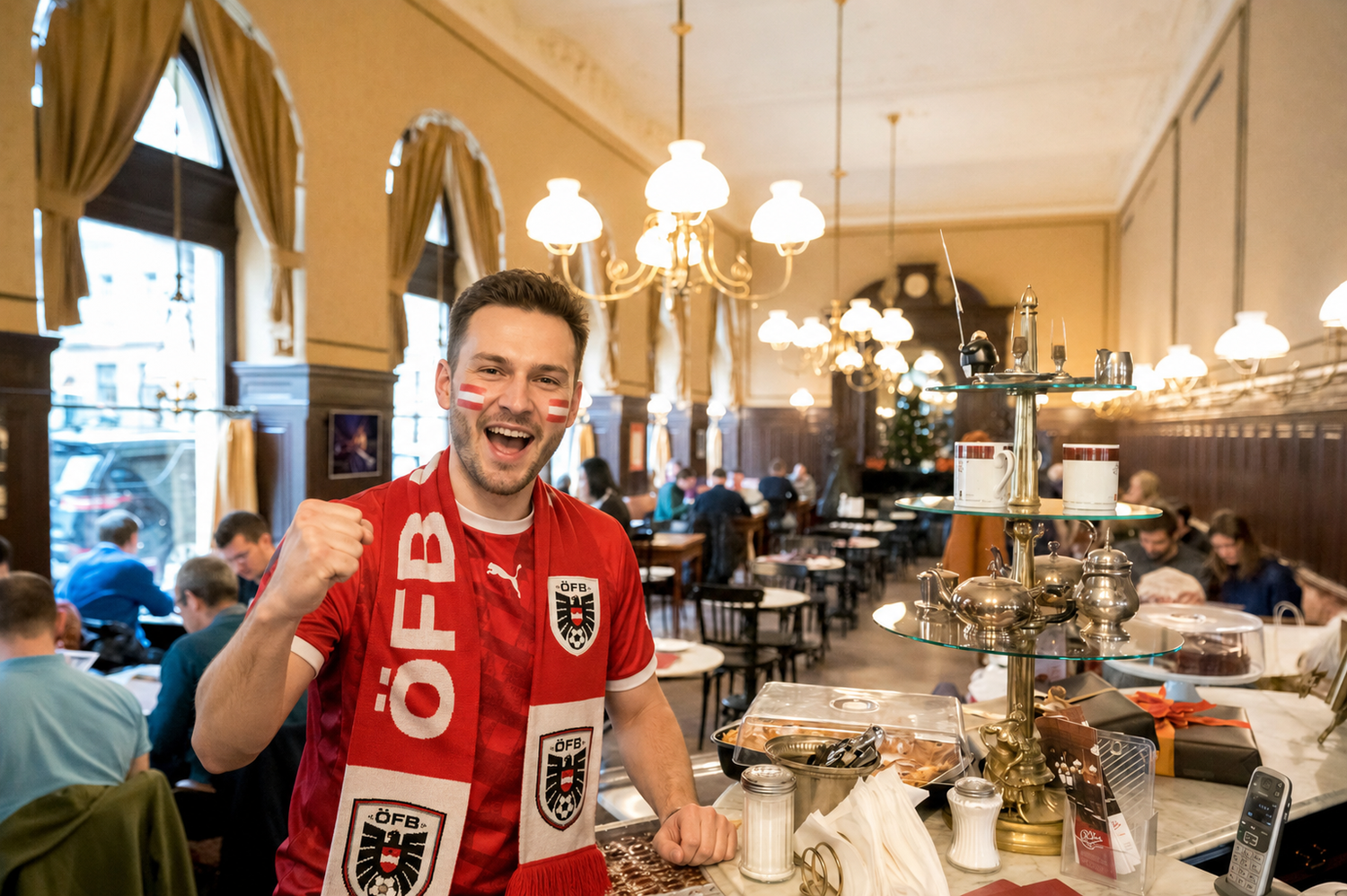 Früh aufstehen für Rot-Weiß-Rot: Österreichs Fans machen Frühstückslokale am Mittwoch zu Fußball-Hotspots. Die Nachfrage ist so groß wie selten zuvor.
