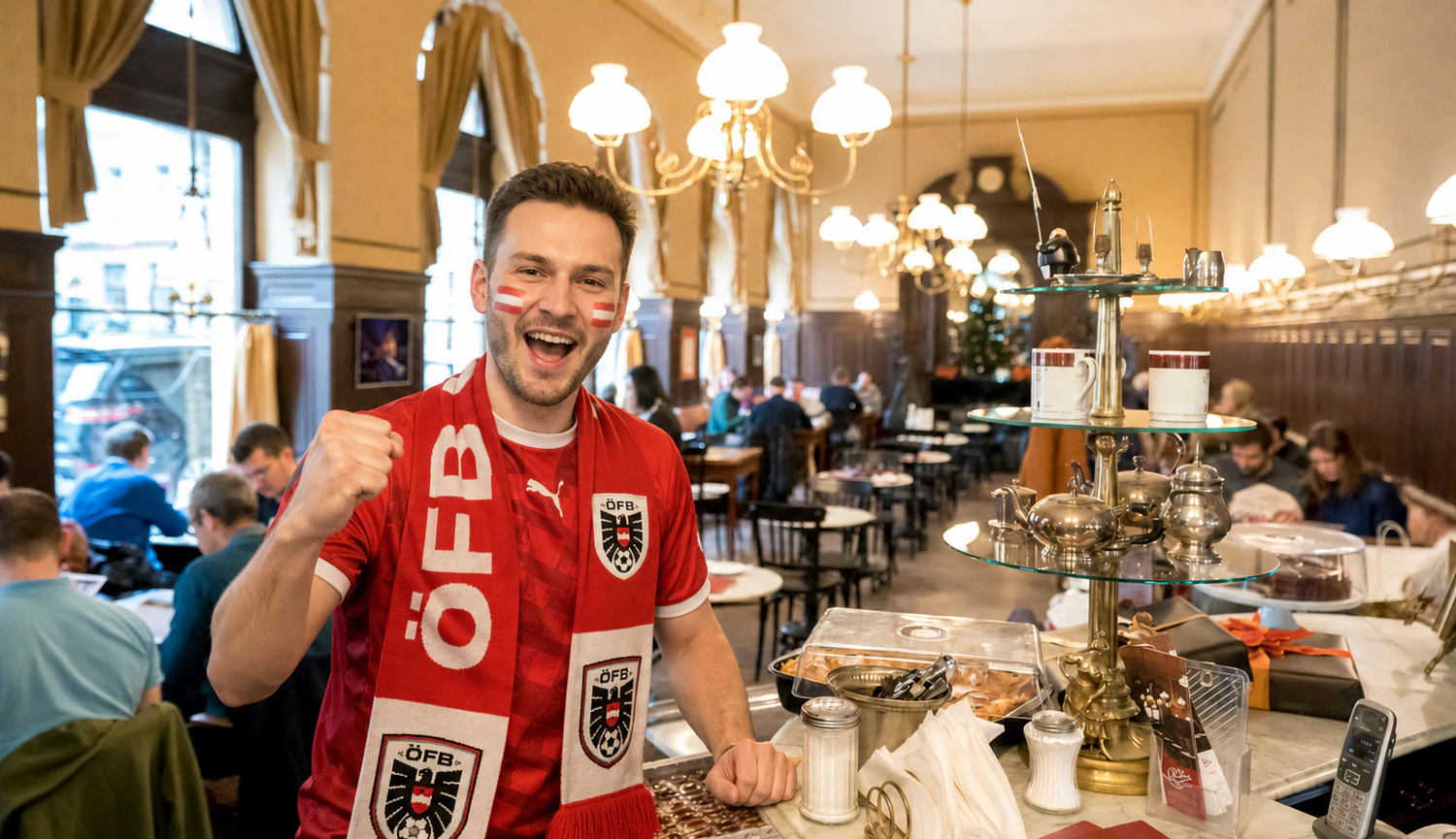 Früh aufstehen für Rot-Weiß-Rot: Österreichs Fans machen Frühstückslokale am Mittwoch zu Fußball-Hotspots. Die Nachfrage ist so groß wie selten zuvor.
