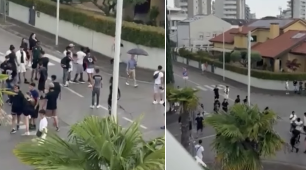 Immer wieder geraten in Jesolo Banden aneinander.
