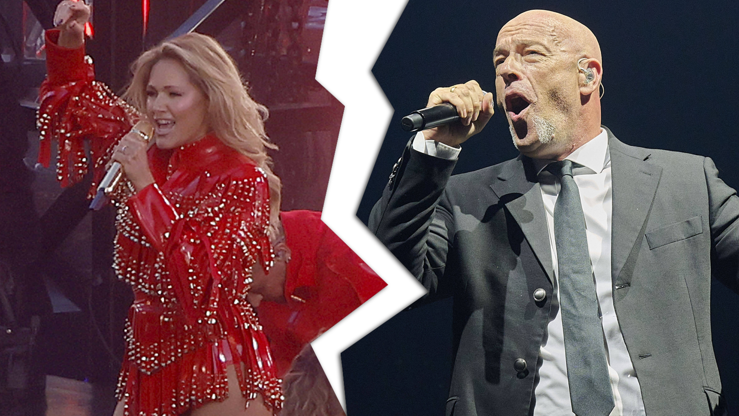 Helene Fischer und der Graf traten am selben Abend auf.