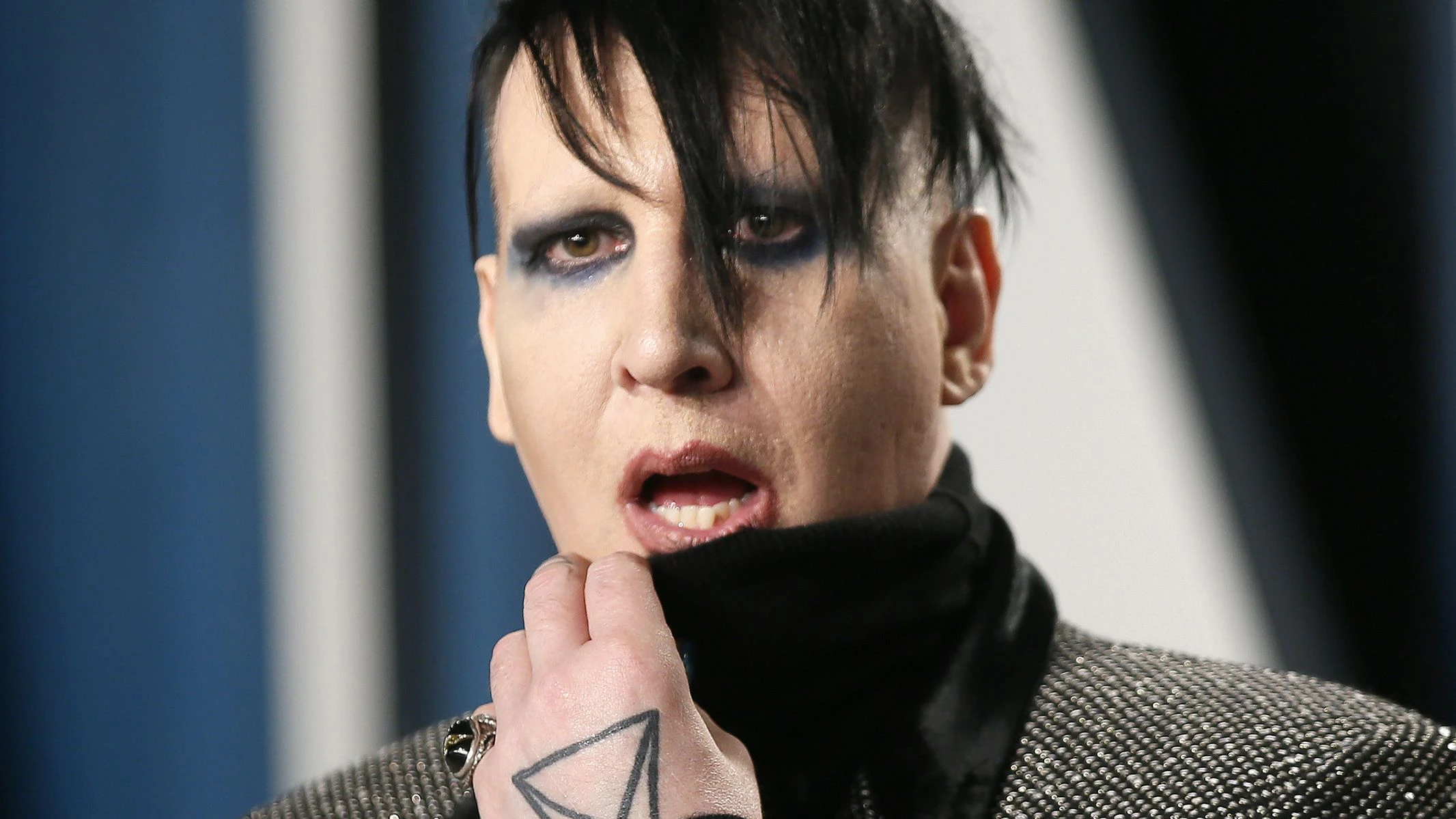 Marilyn Manson attends the Vanity Fair Oscar party in Beverly Hills during the 92nd Academy Awards, in Los Angeles, California, U.S., February 9, 2020.     REUTERS/Danny Moloshok