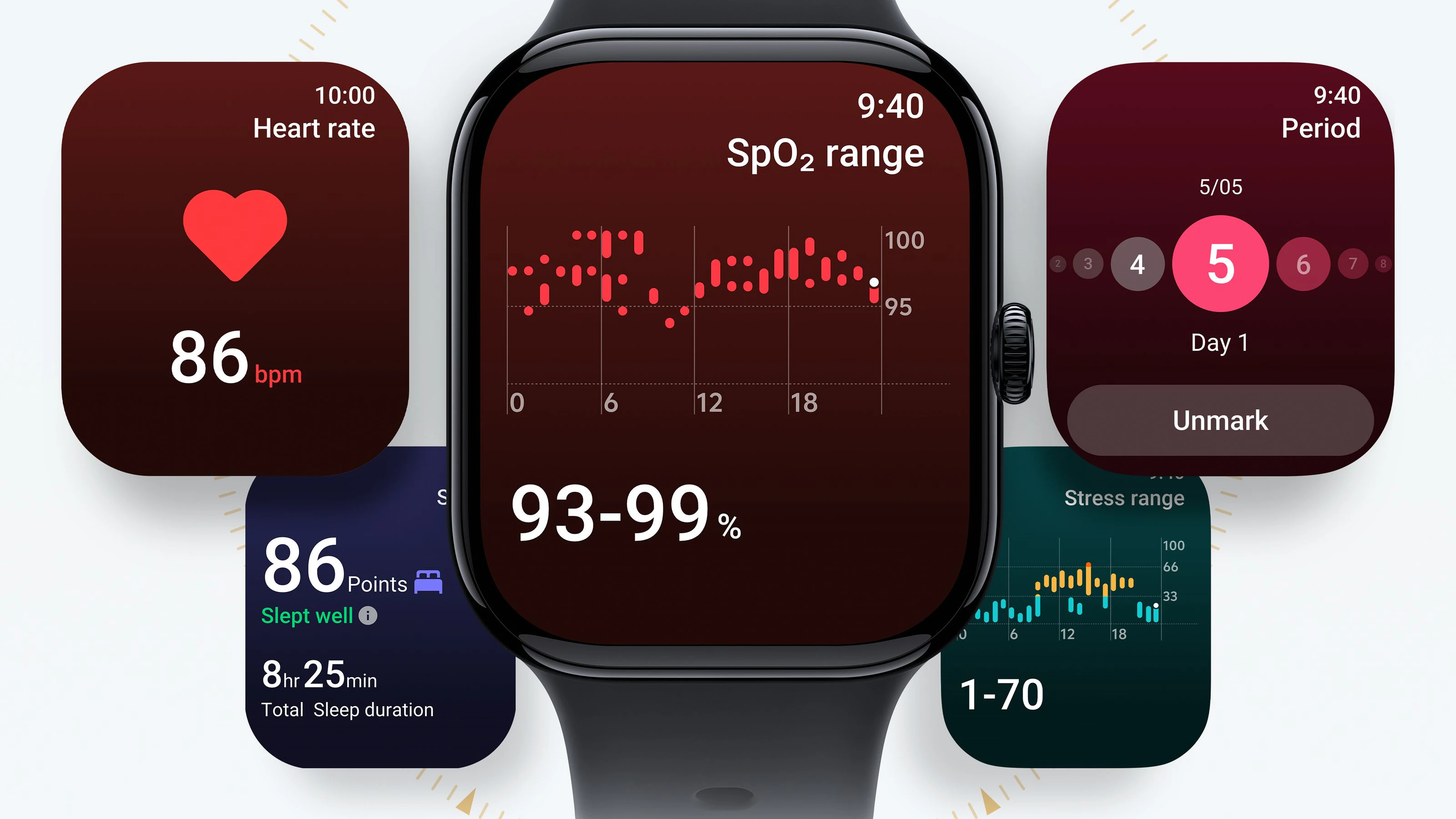 Die Vivo Watch GT 2 ist mit einer KI-gestützten Gesundheitsüberwachung ausgestattet.