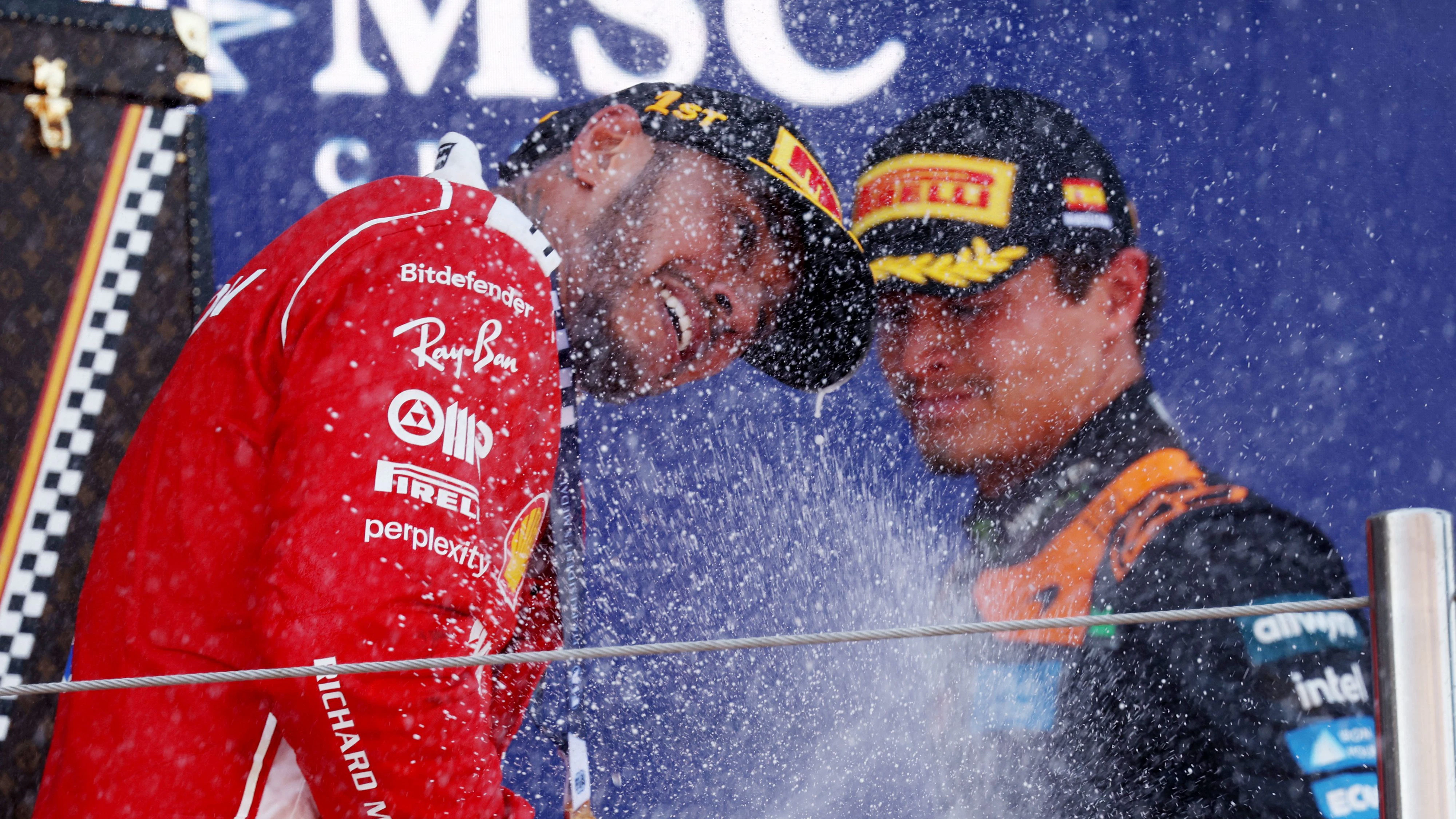 Lewis Hamilton und Lando Norris