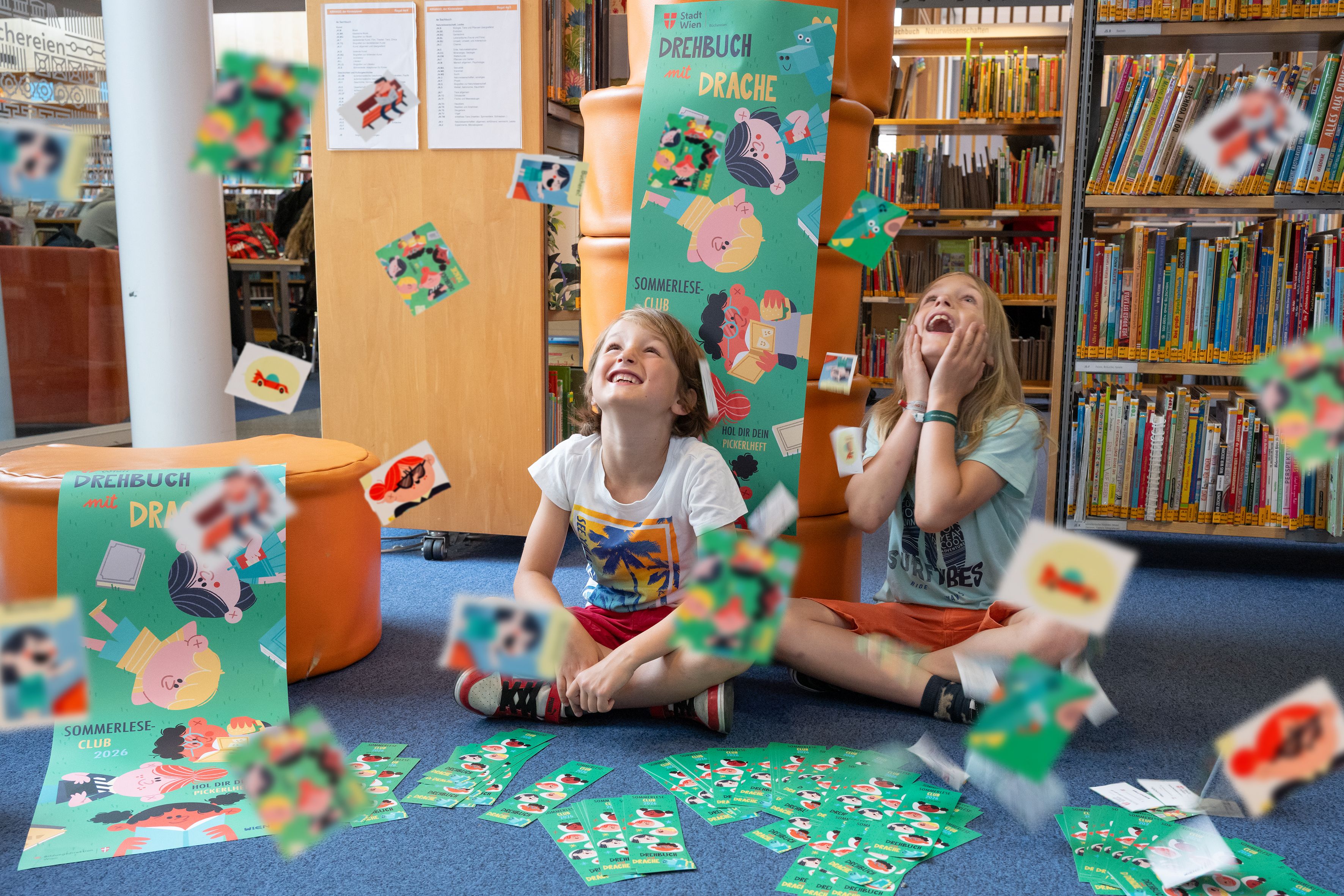 Von 15. Juni bis 11. September 2026 startet das Sammelabenteuer der Büchereien für Kinder und Jugendliche.