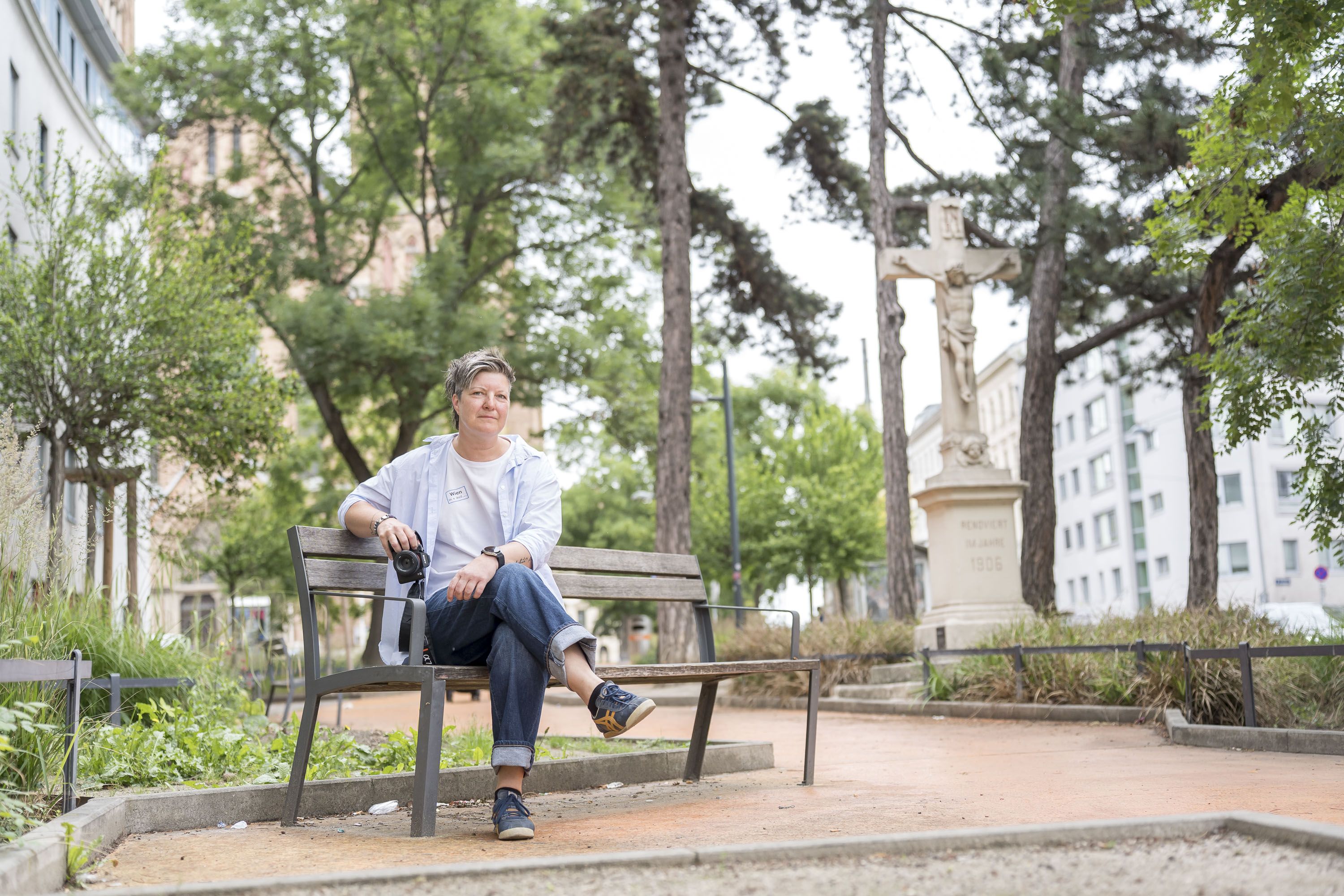 Hier hat alles begonnen: Am Familienplatz (Ottakring) kam Renate Schwarzmüller die Idee, das dörfliche Wien abzulichten.