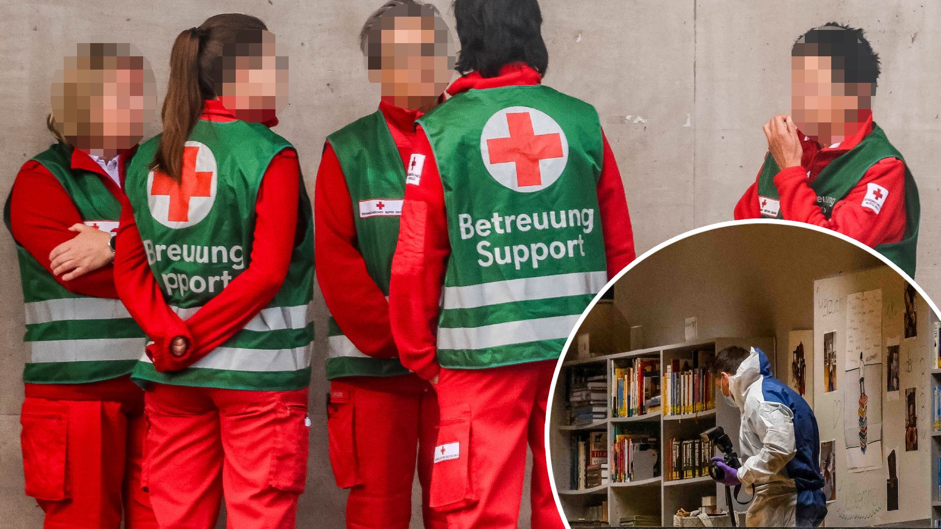 Kindern, Eltern und Lehrpersonal standen am Montag nach der schrecklichen Tat Helfer zur Seite.