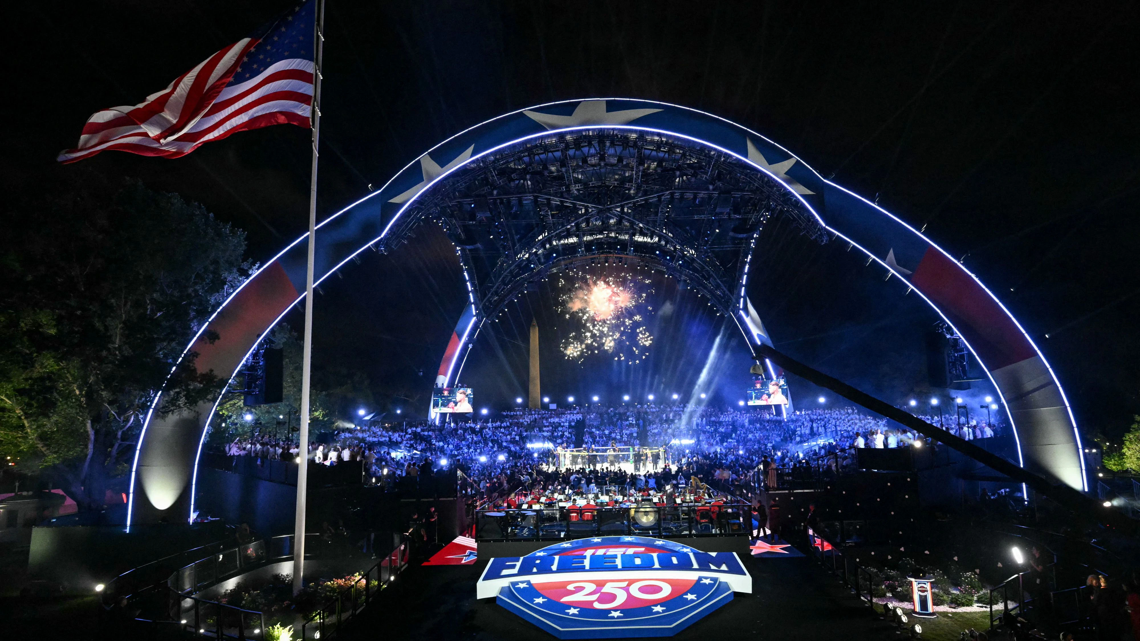 Heute.at - UFC-Kämpfer, Kampfjets – der 80. Geburtstag von Trump