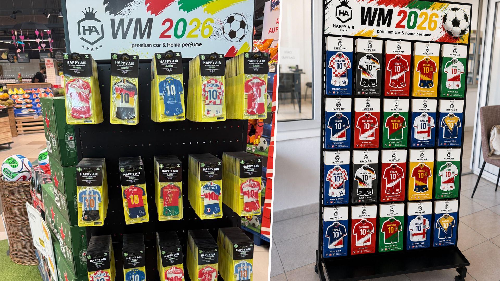 WM zum Schnuppern: Shops verkaufen Wunderbäume im Länder-Look