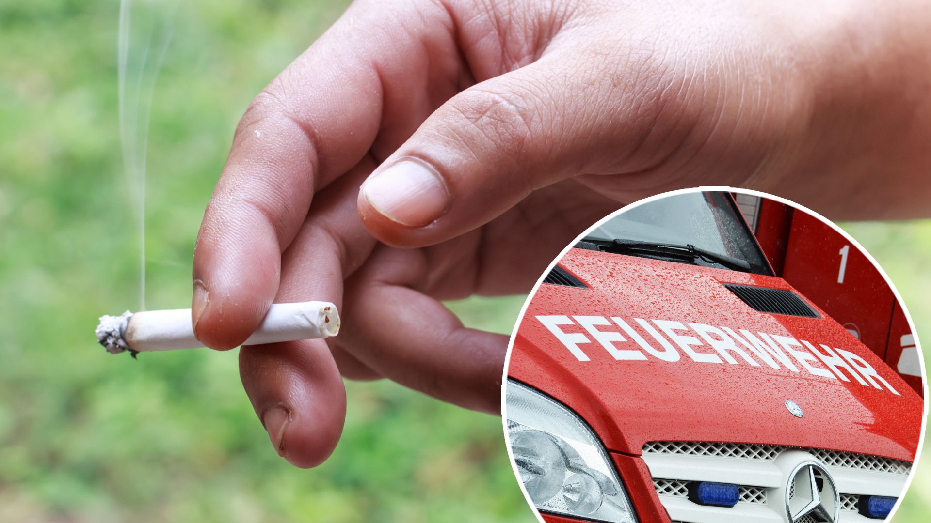 Eine weggeworfene Zigarette dürfte laut Polizei den Brand ausgelöst haben. (Symbolbild)