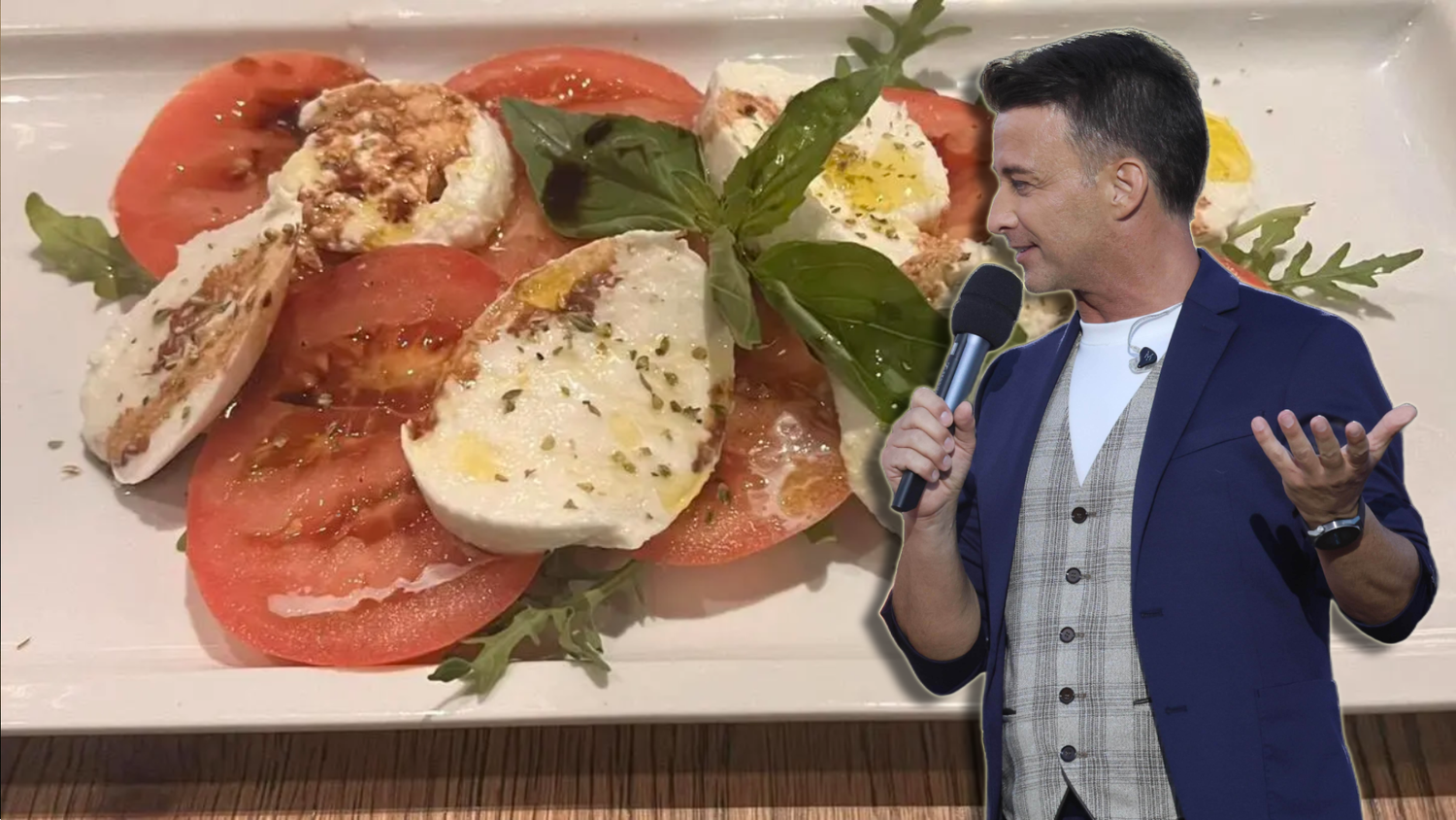 15,90€ soll diese Caprese kosten, für Musiker und Moderator Marco Ventre viel zu viel.