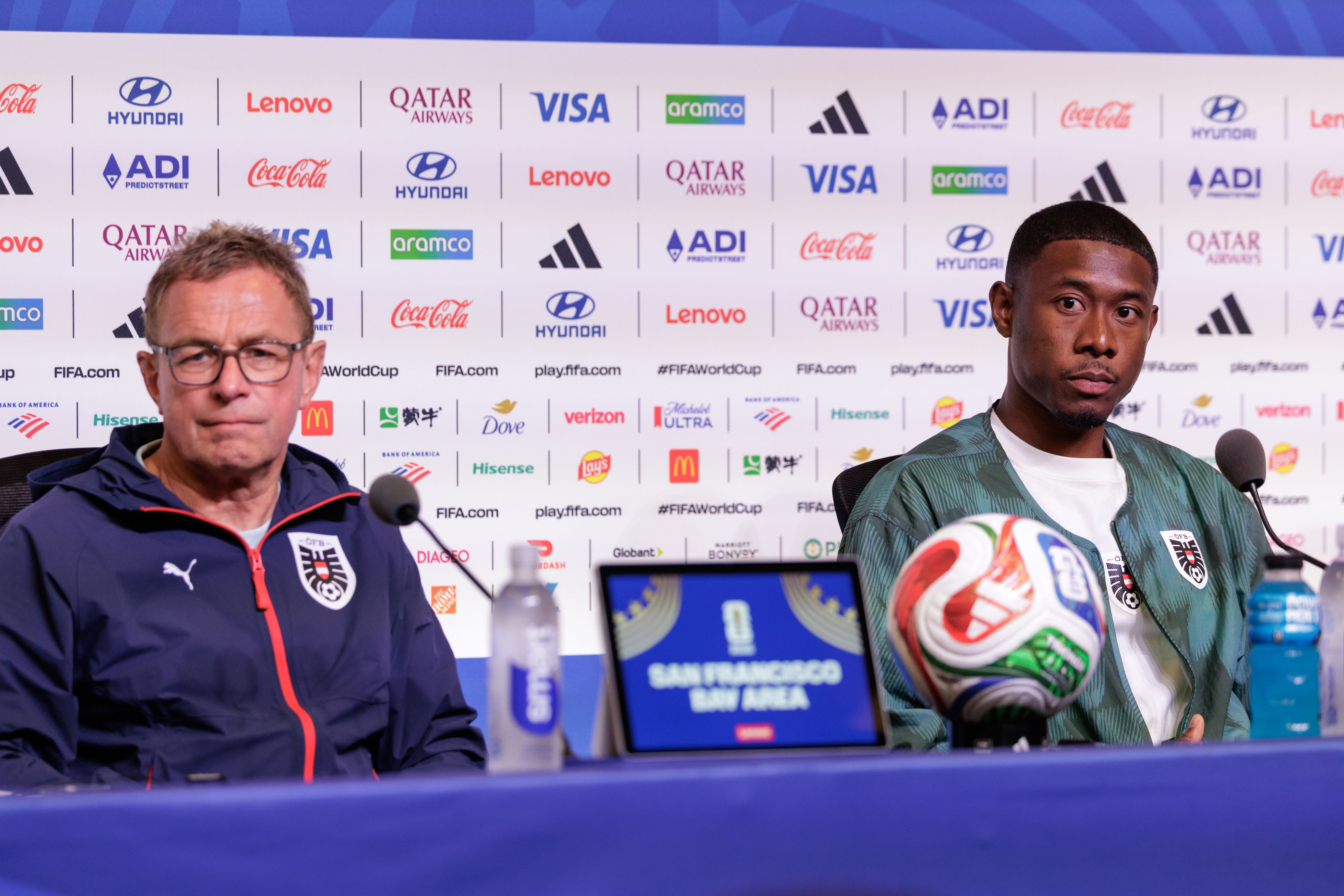Ralf Rangnick und David Alaba.