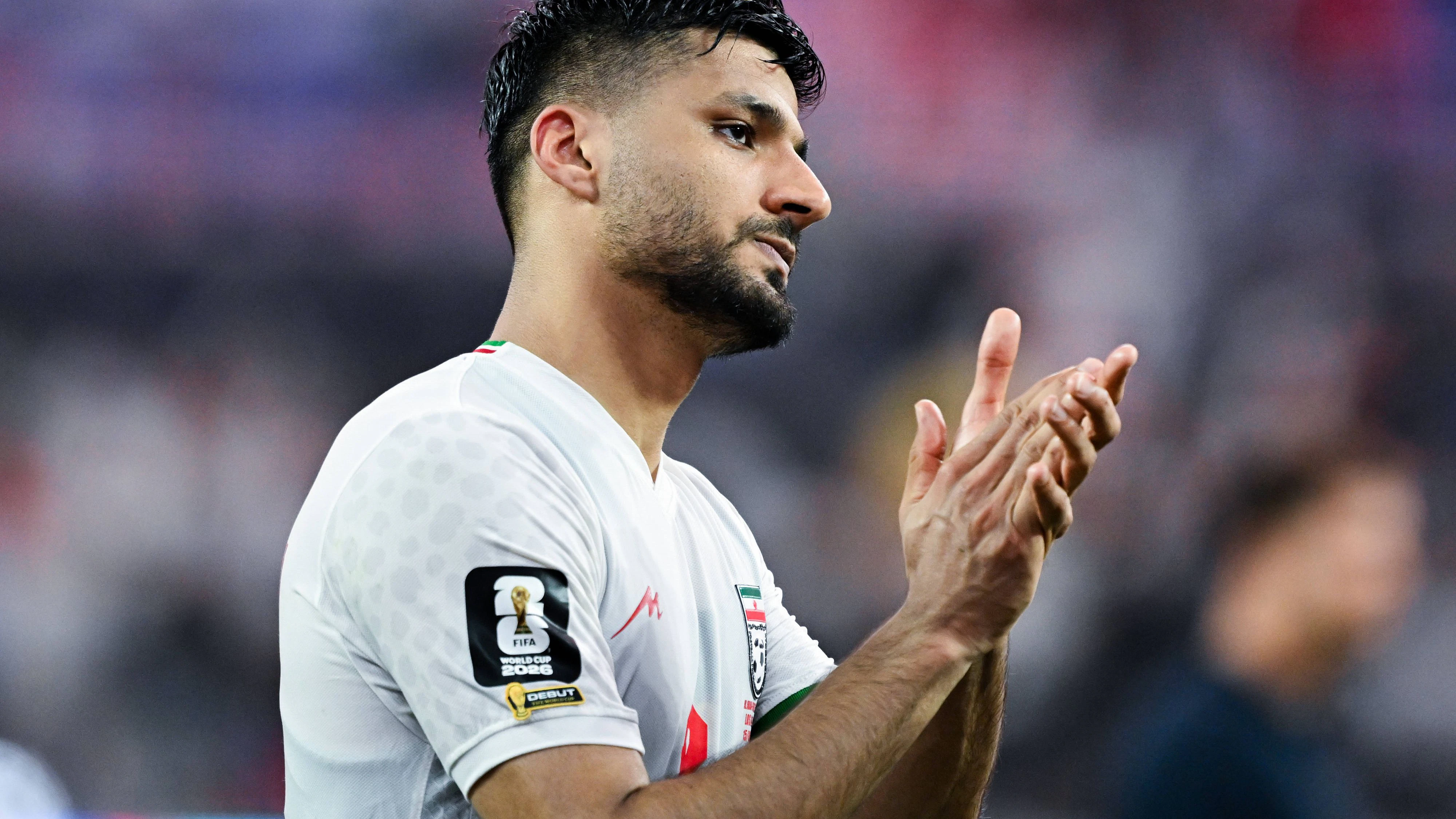 Mohammad Mohebi of IR Iran applauds fans after the 2-2 draw in the FIFA Mens World Cup 2026 Group Stage football match between Iran and New Zealand at Los Angeles Stadium, in Inglewood on June 15th 2026 Photo by Nayra Halm/SPP PUBLICATIONxNOTxINxBRAxMEX Copyright: xNayraxHalm/SPPx Sportspressphoto_SPR167651