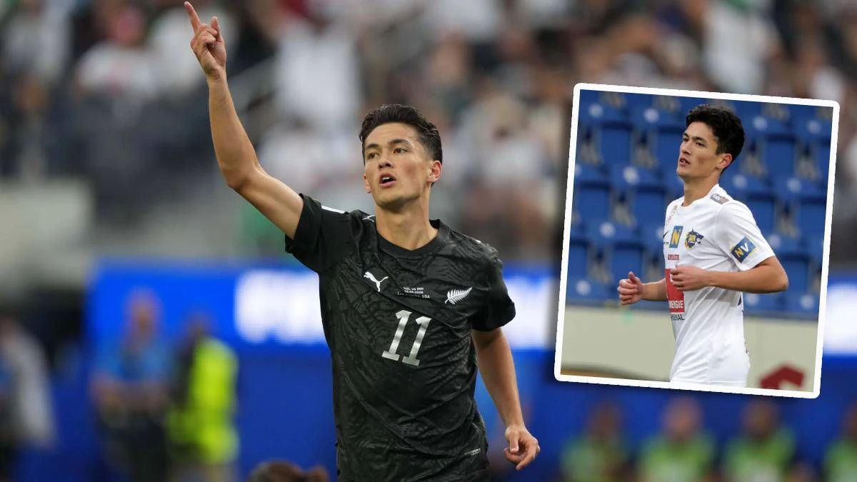 WM-Star Elijah Just schnürte den Doppelpack für Neuseeland, vor einem Jahr kickte er noch in Österreich. 